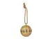 Kugel Metall Goldgrün D: 10 cm Decofinder