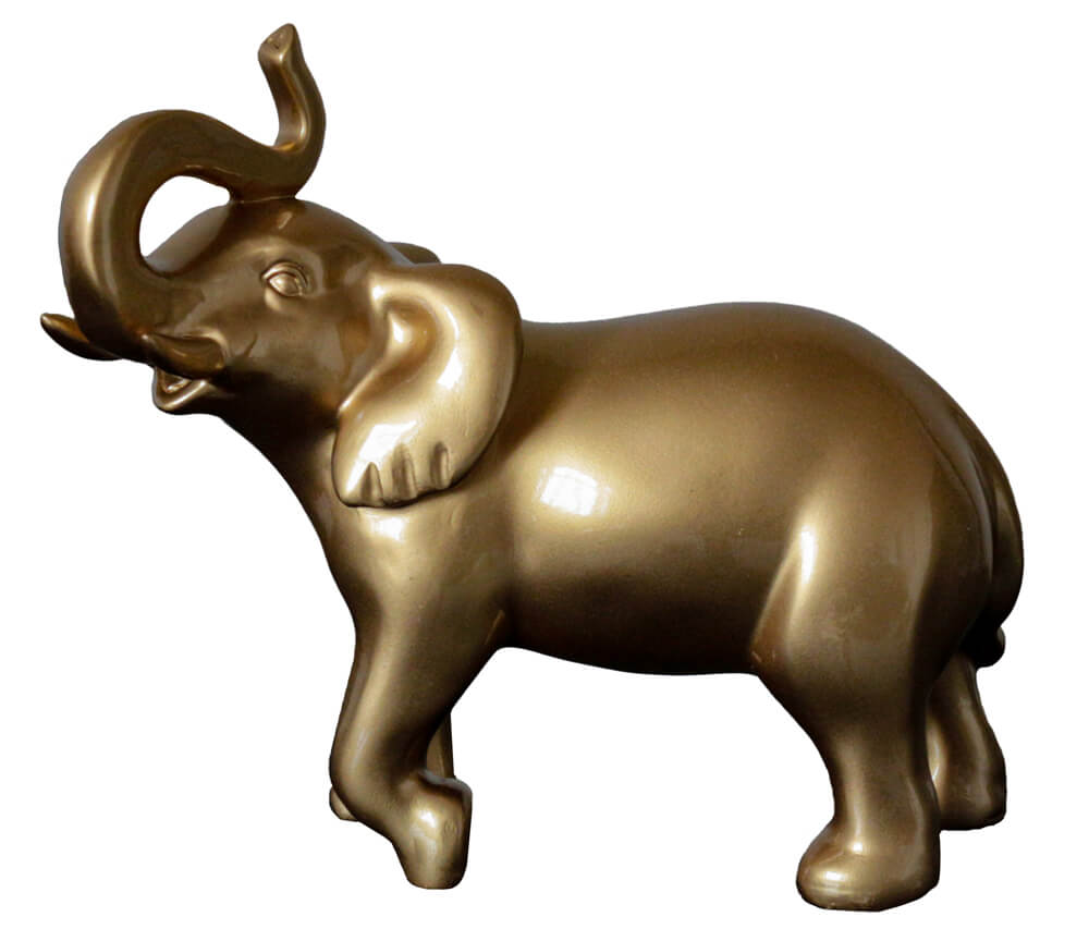 Skulptur Goldener Elefant image LAND