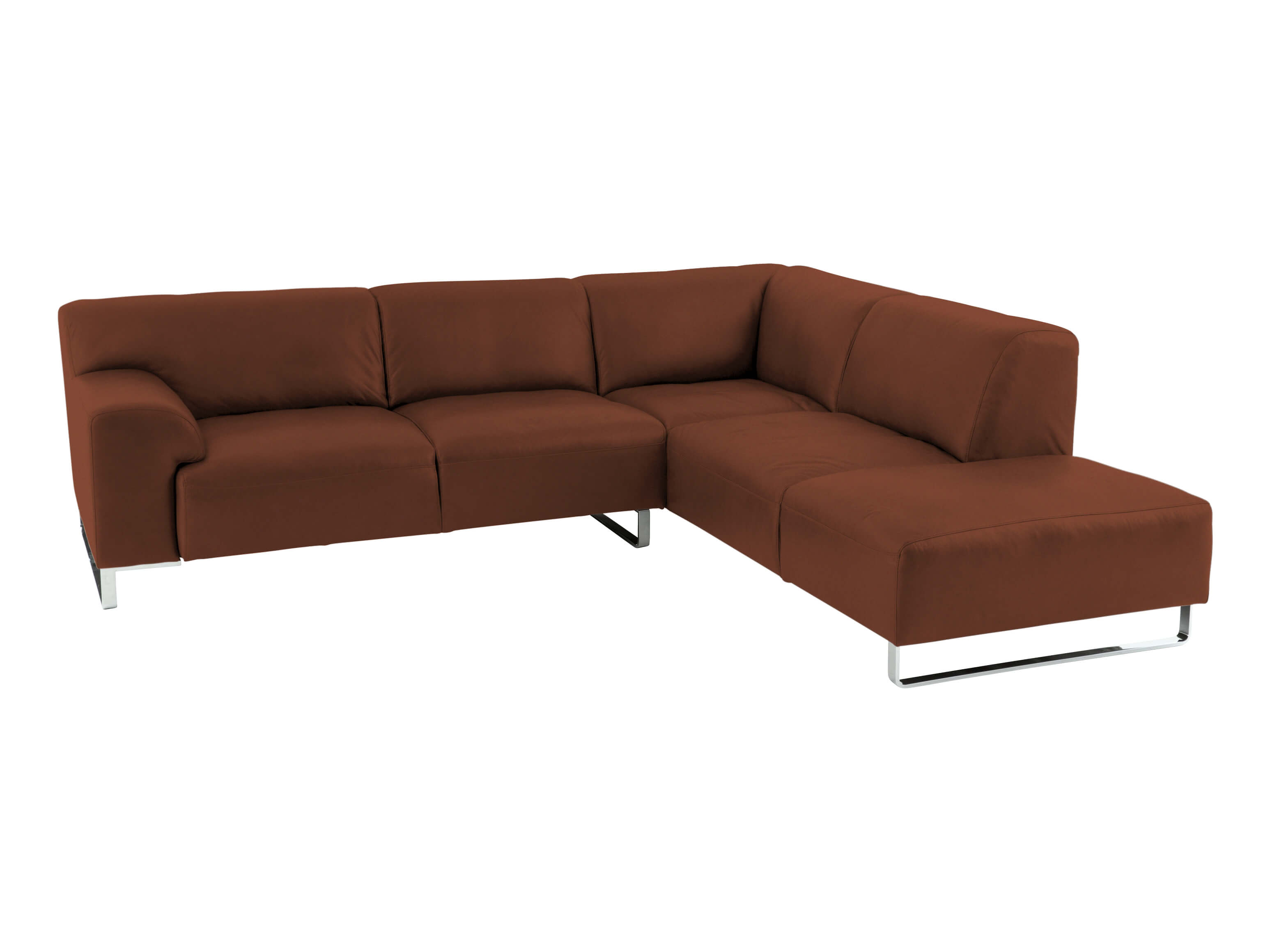 Ecksofa Alessiio Basic Schillig Willi / Farbe: Hazelnut / Material: Leder Basic