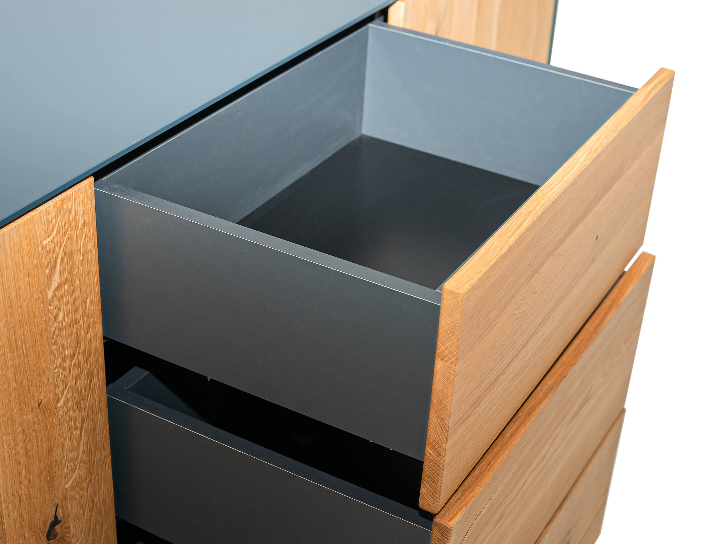 Sideboard Ohio Lüönd / Farbe: Eiche Anthrazit