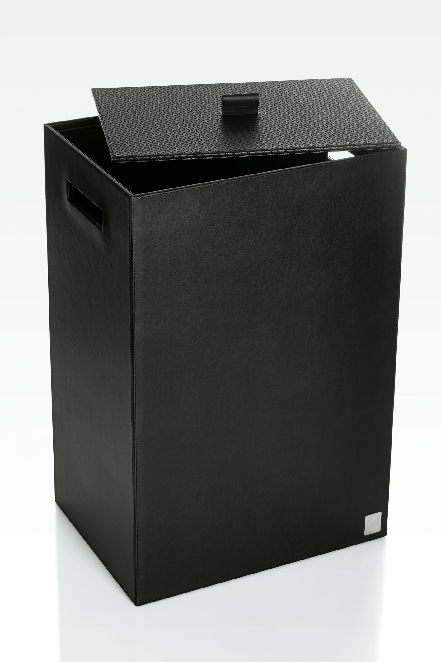 Black leather-effect laundry basket, h: 60 cm by Joop