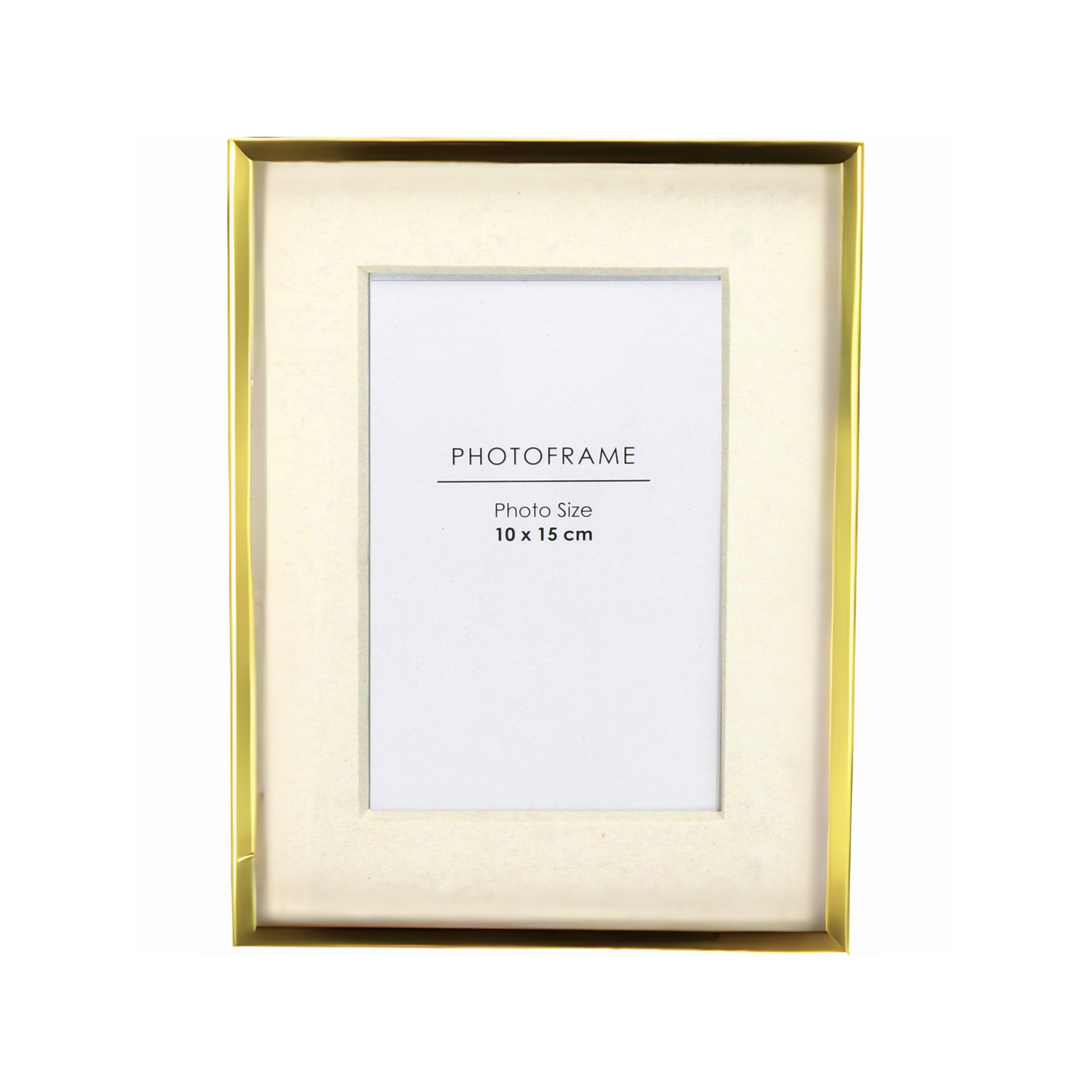 Fotorahmen Metall, Gold B: 10 cm Kersten