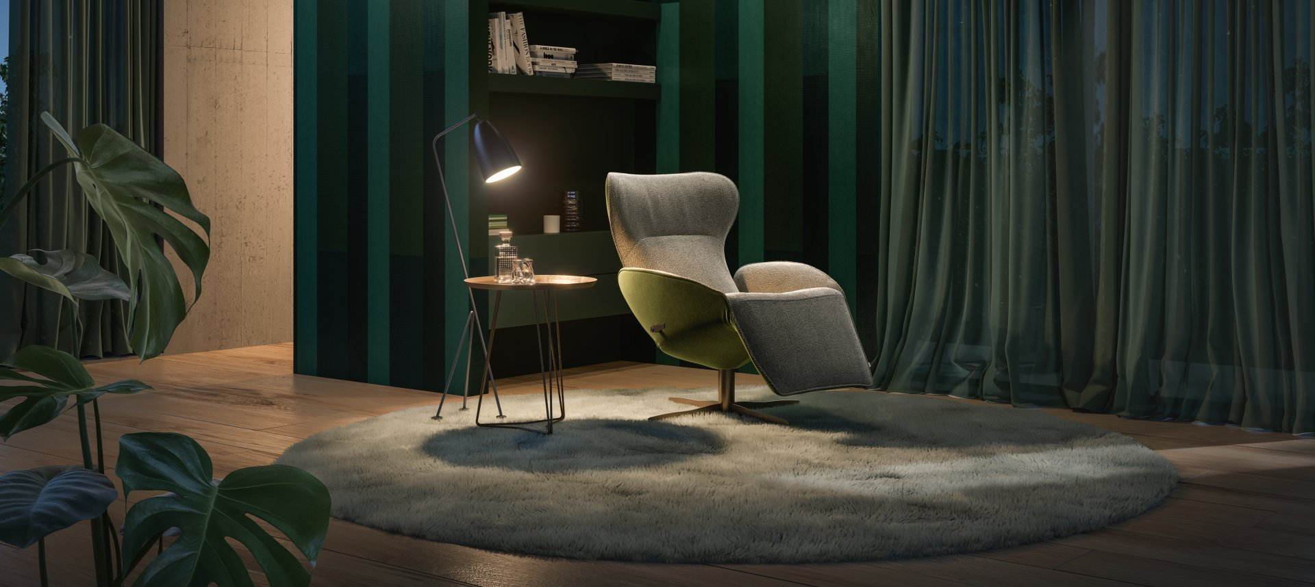 Relaxsessel Daydreamer von Jori / Grösse: 69 x 85 - 157 cm