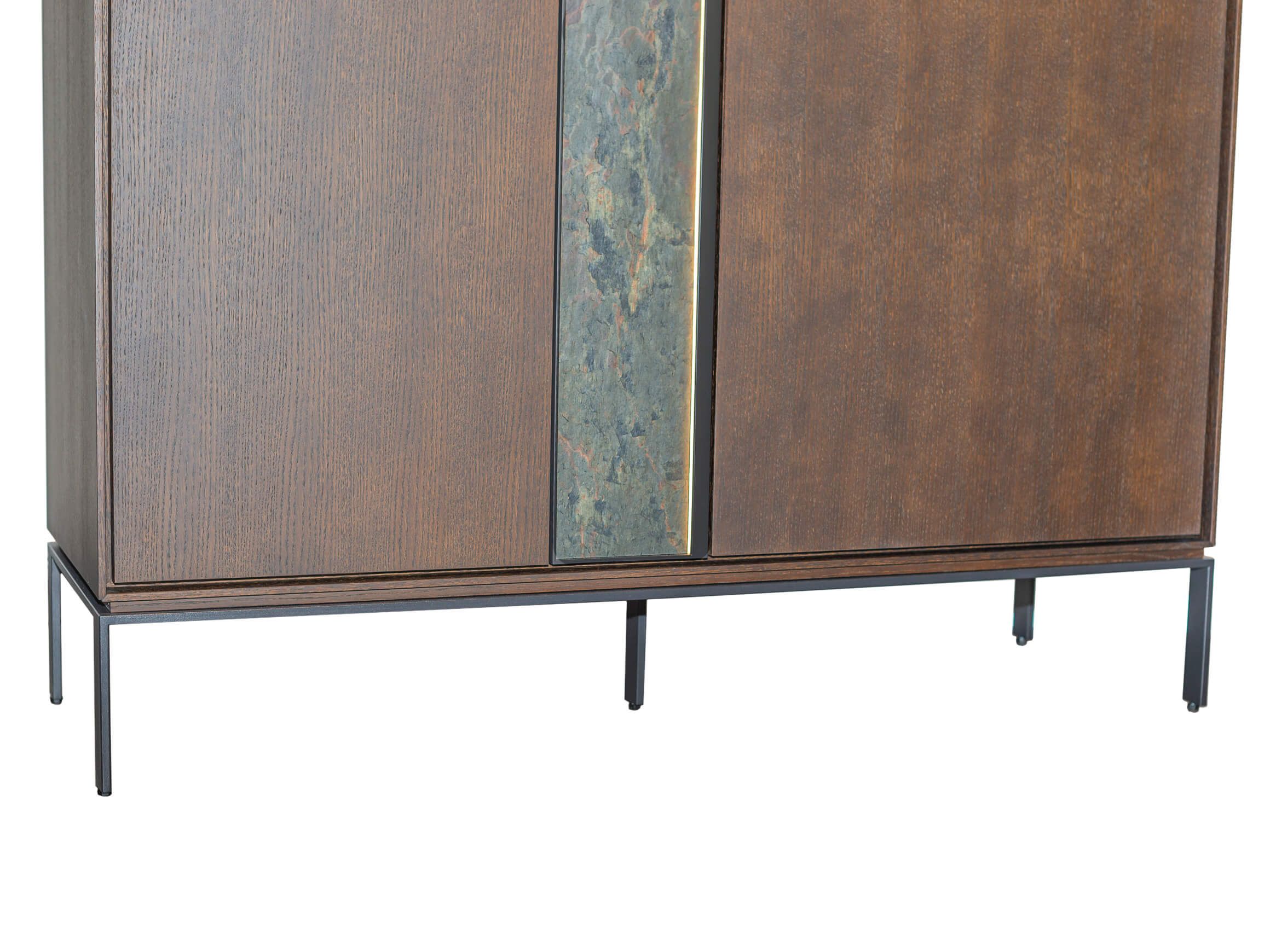 Highboard Felice Abrito / Farbe: Schwarzgrau