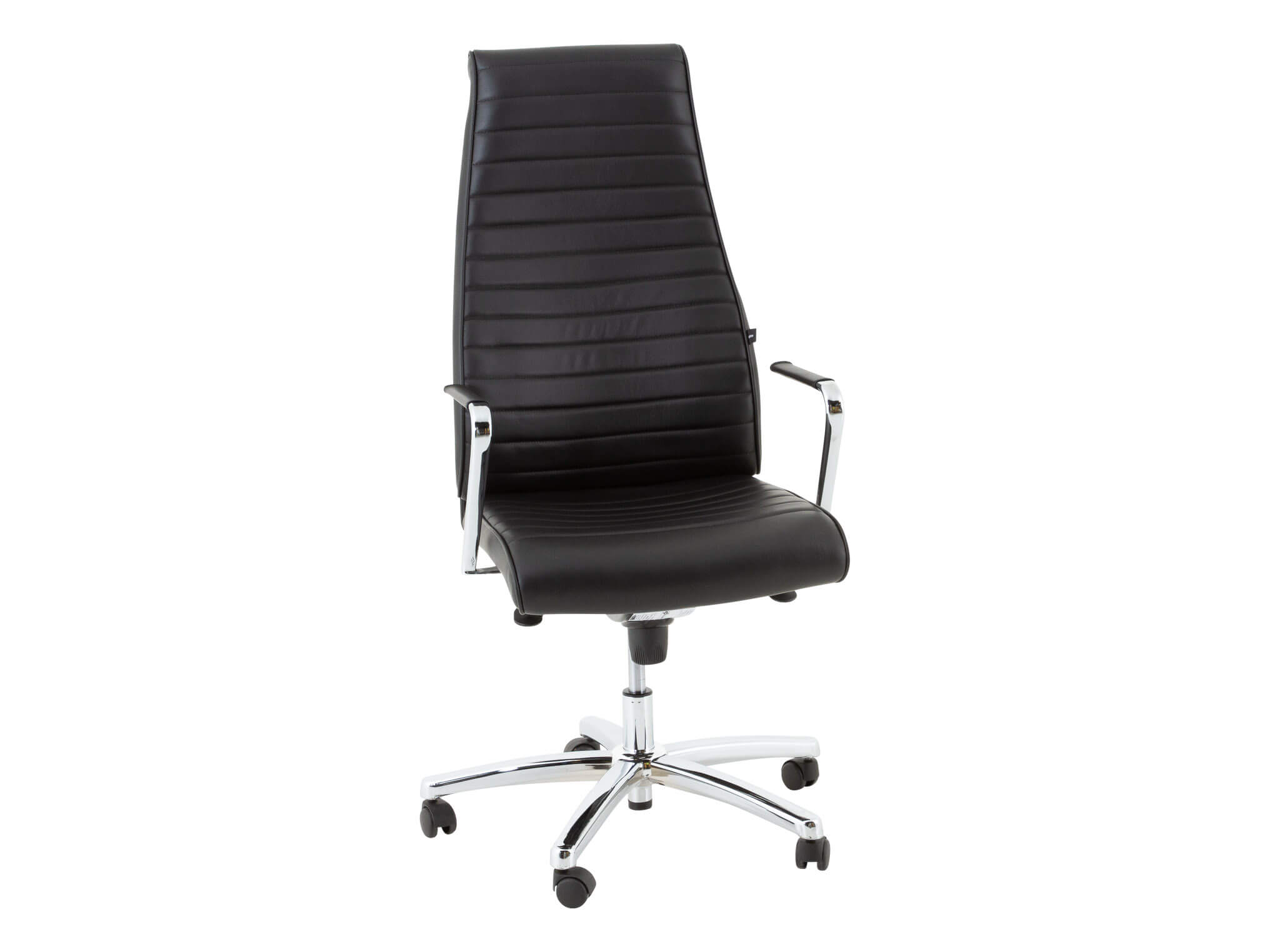 Casablanca executive chair, black leather, WxDxH 57 x 66 x 118-128 cm