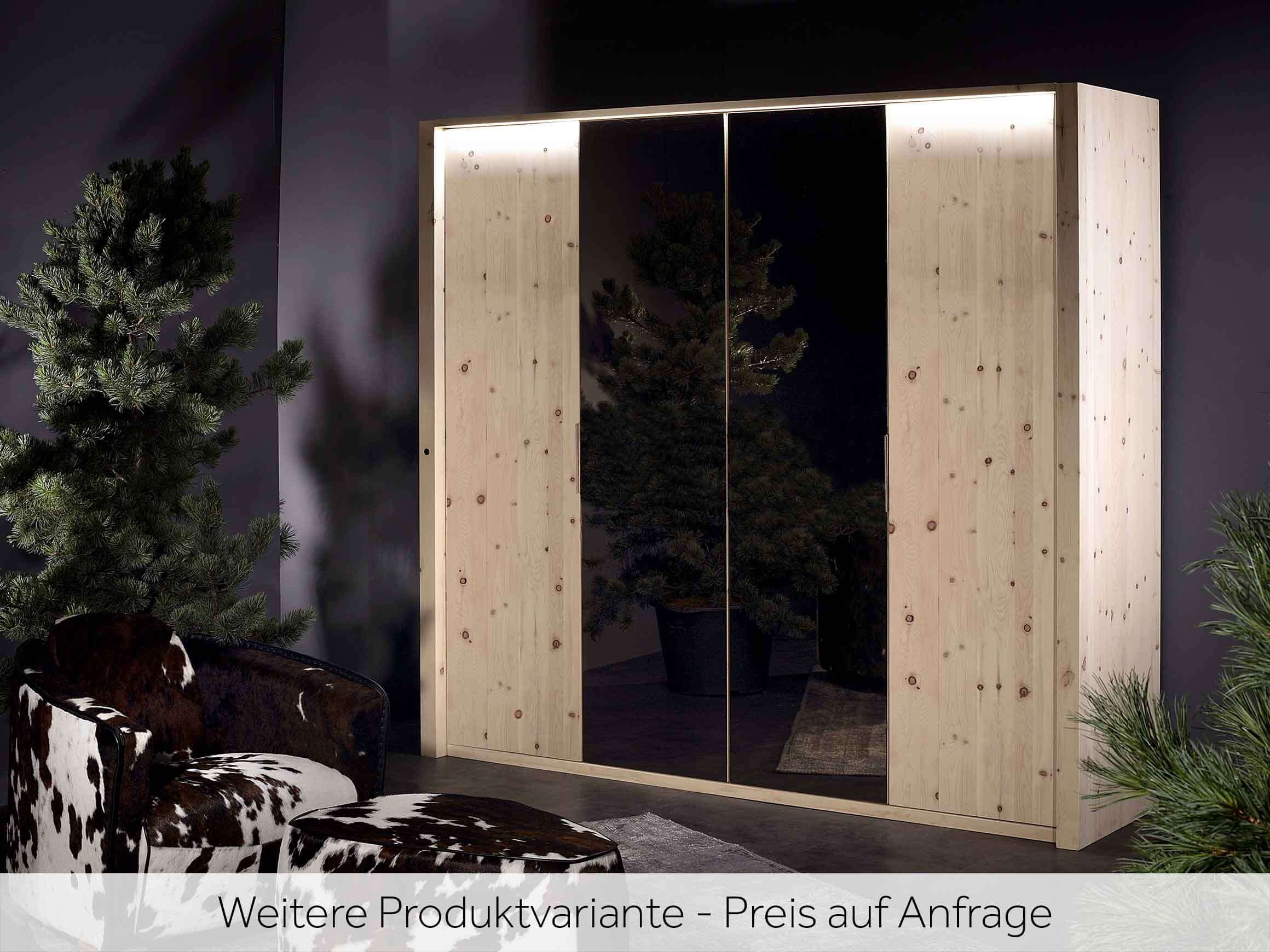 Drehtürenschrank Der Schrank, Arve, Glas, 4-türig, b