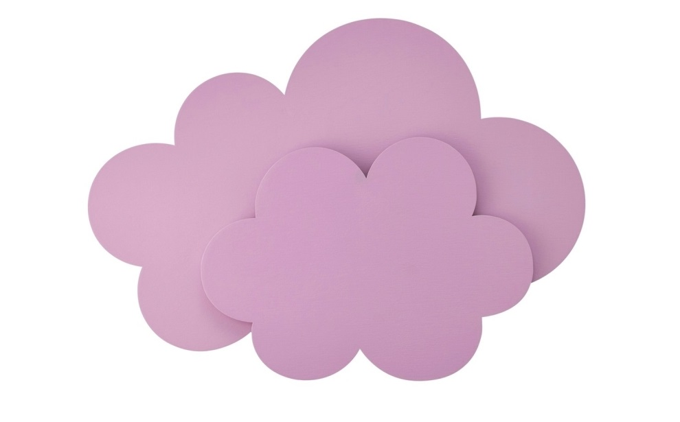 Lampe murale nuage rose Ribaglob