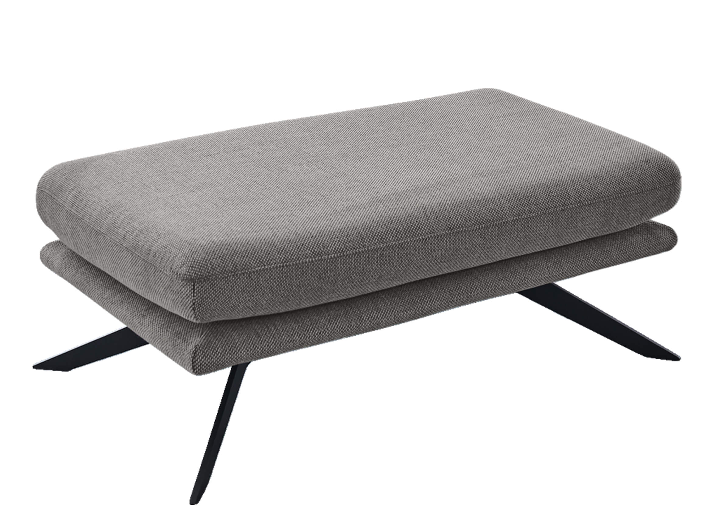 Hocker Finnley DFM / Farbe: Light Grey / Bezugsmaterial: Stoff