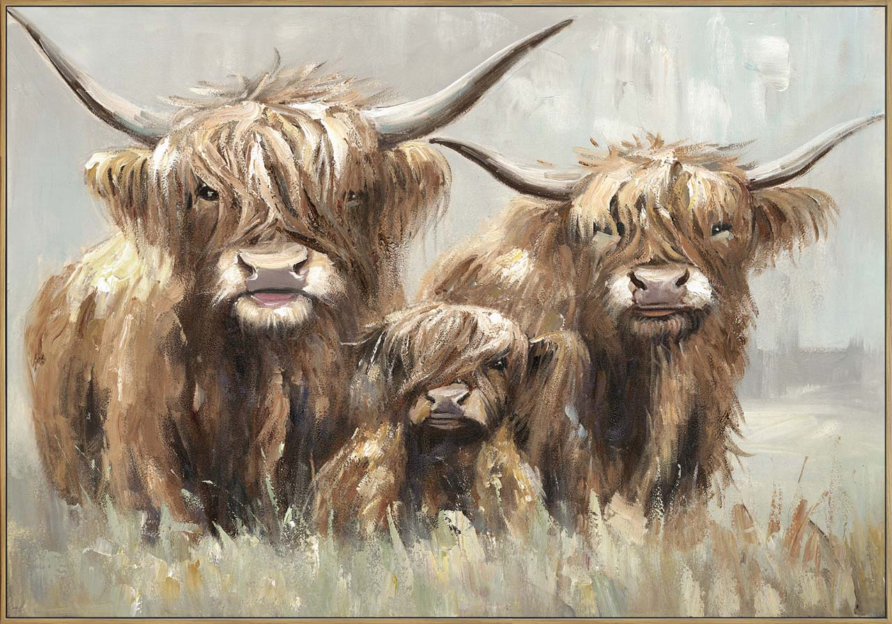 Gemälde-Three Cattles-image LAND