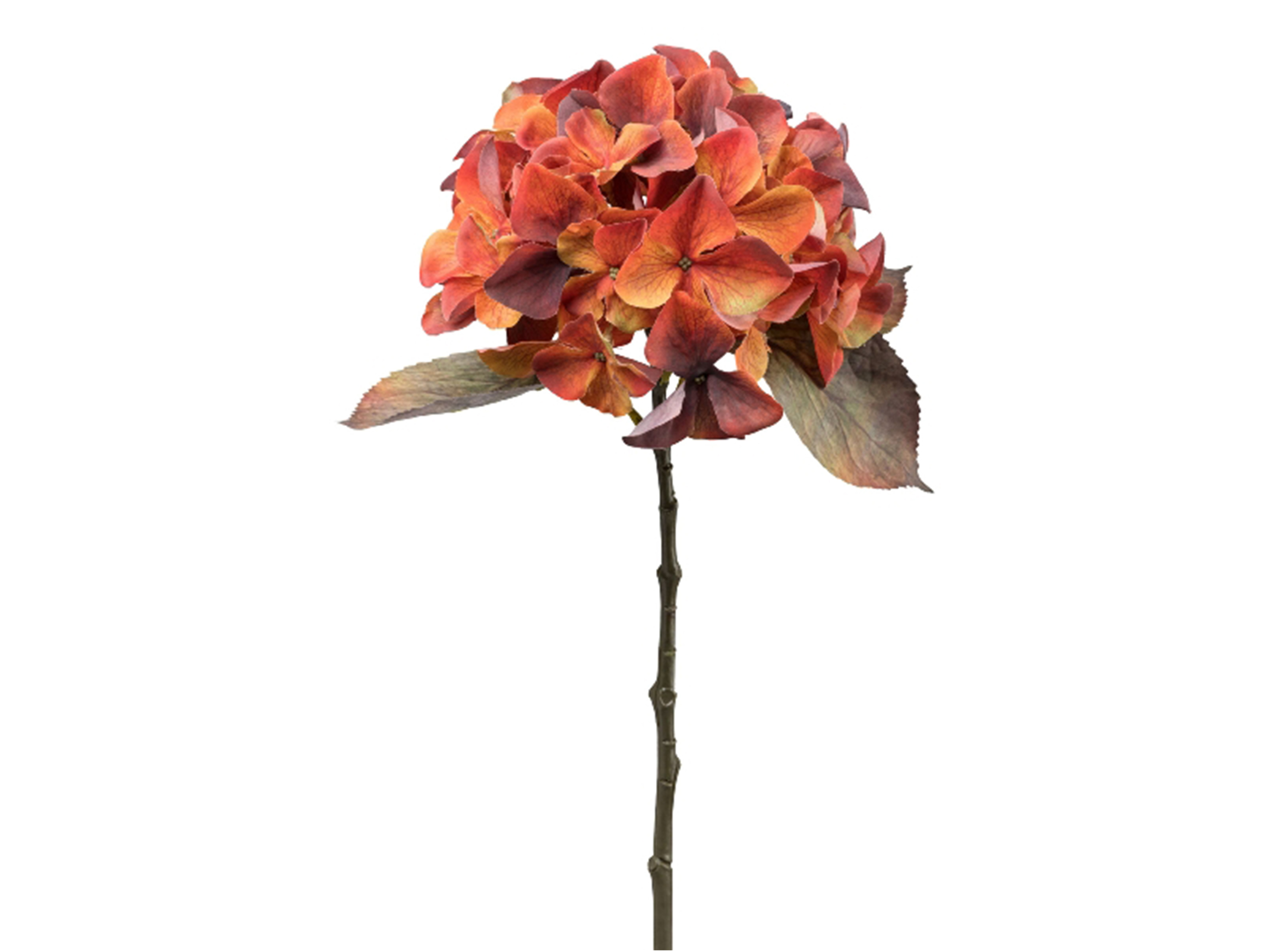 Artificial flower Hydrangea Orange H: 48 cm Gasper