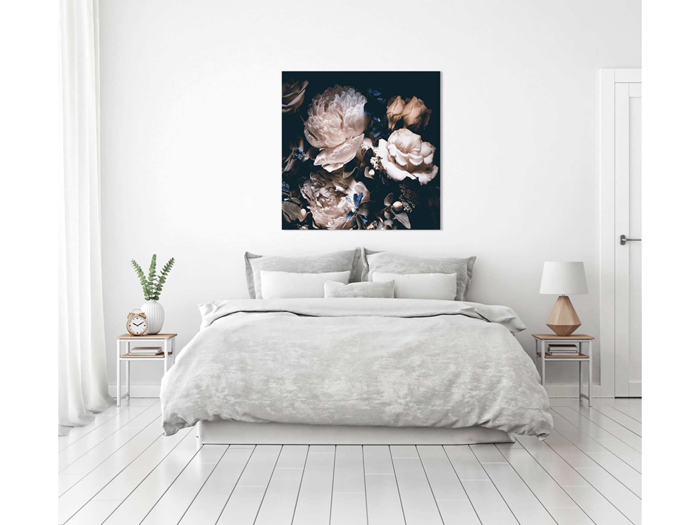 Impression numérique sur verre Joli bouquet de fleurs 4 image LAND