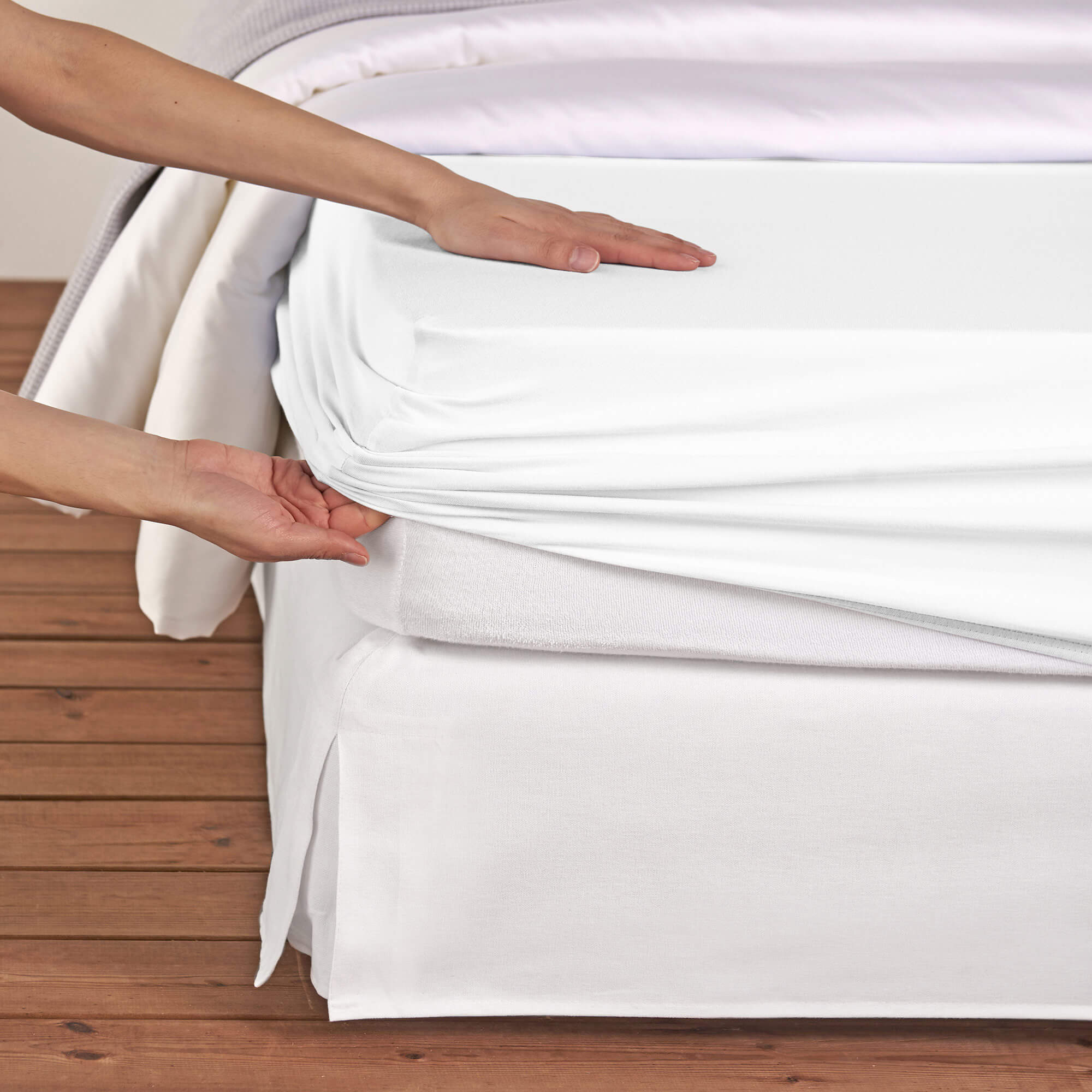 Fixleintuch Jersey Weiss Kremer Leon AG / Farbe: Weiss / Material: