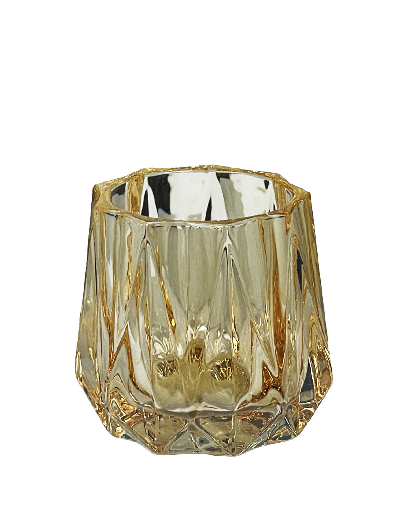 Windlicht Havis, Lüster Amber H: 8 cm Kaheku