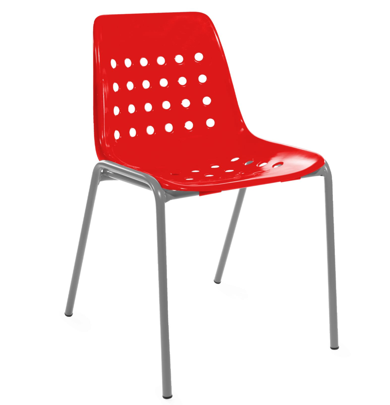 Schalen-Stuhl Bermuda von Schaffner / Farbe: Rot / Grösse: 49 x 52 cm