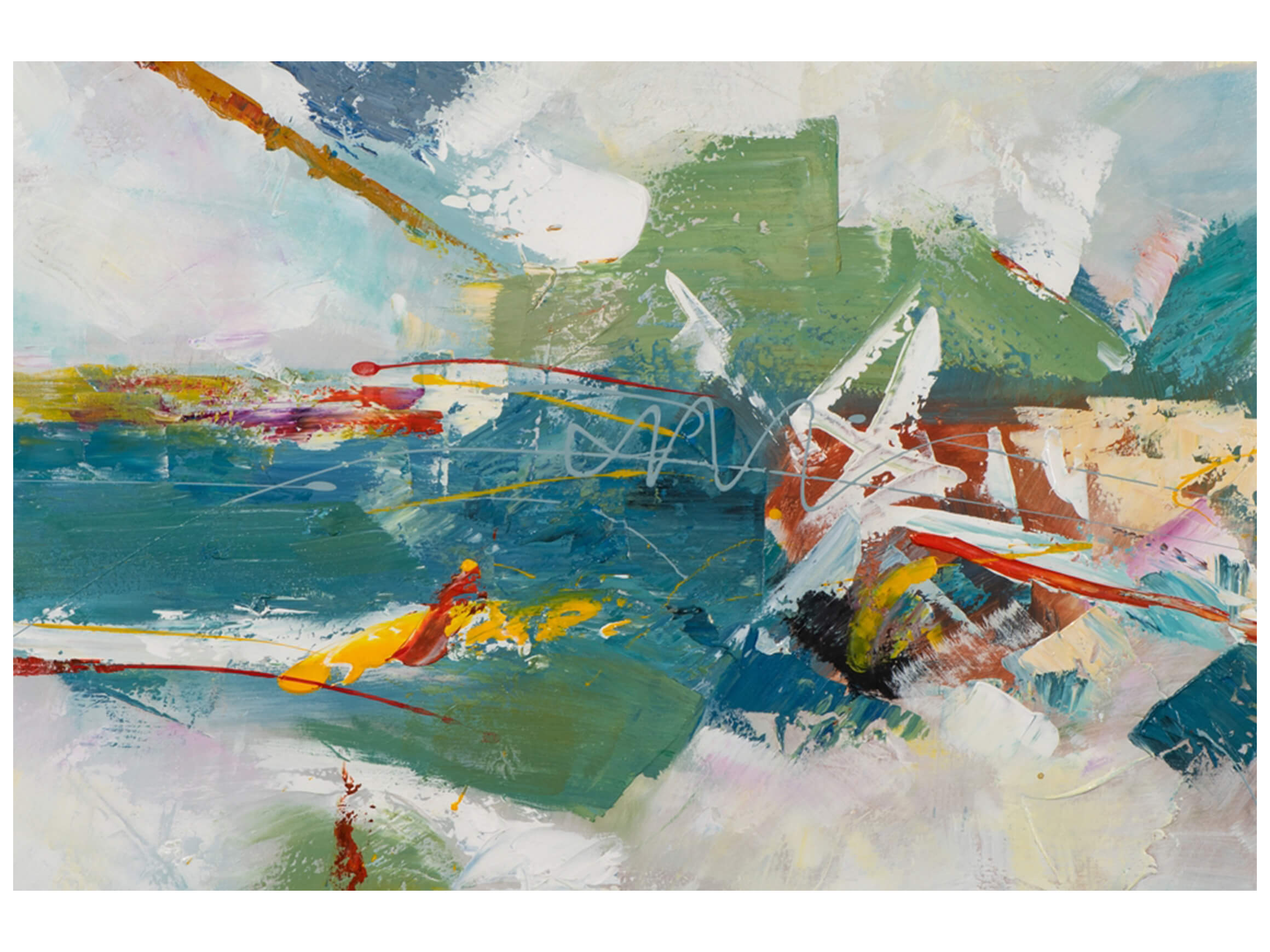 Bild Triptychon in Blautönen image LAND