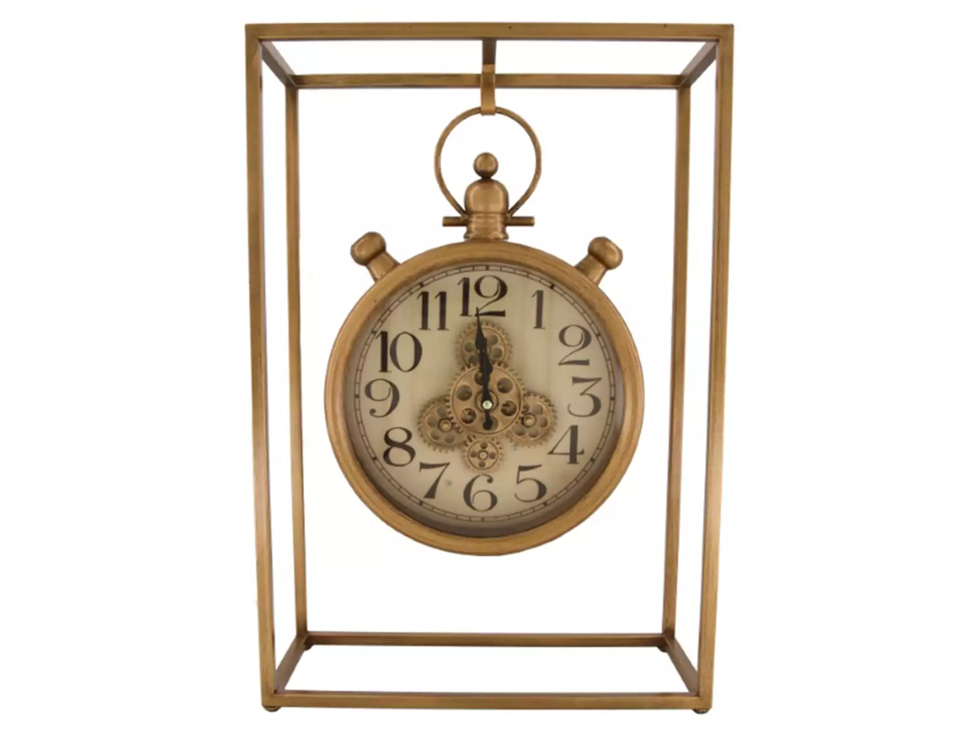 Uhr Mit Ständer Gold H: 49 cm Dijk