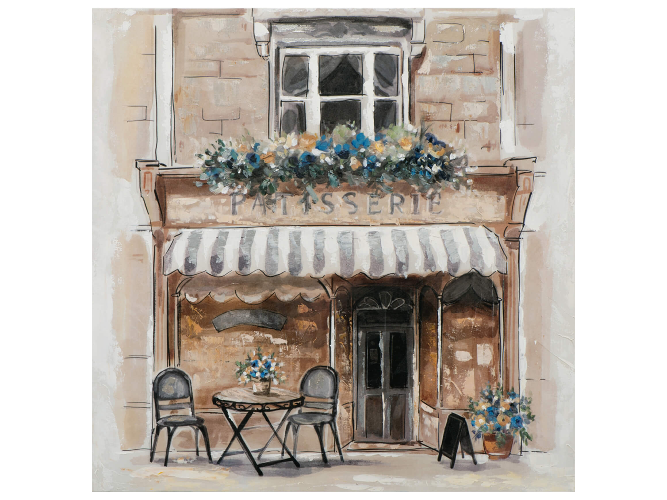 Bild Idyllische Patisserie image LAND / Grösse: 90 x 90 cm