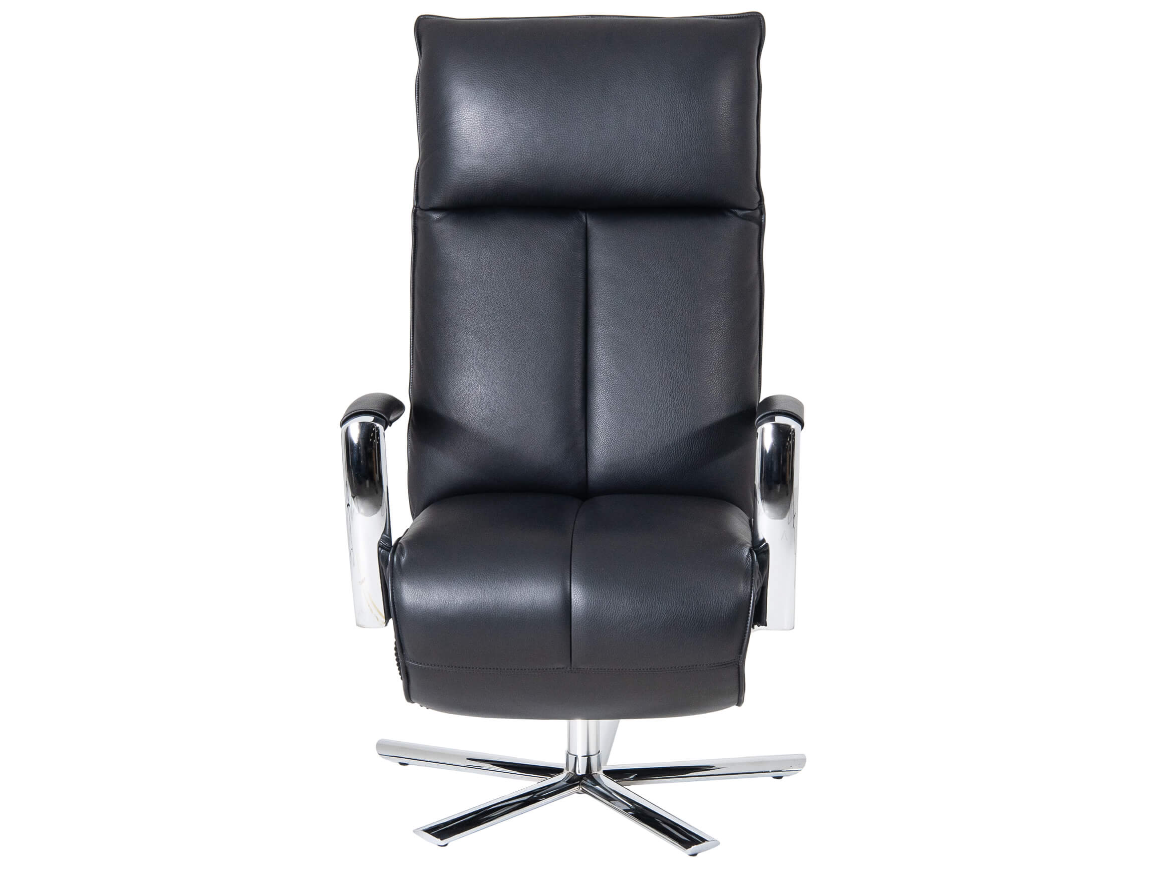 Relaxer Colin Motorisch Strässle / Farbe: Schwarz / Bezugsmaterial: Leder