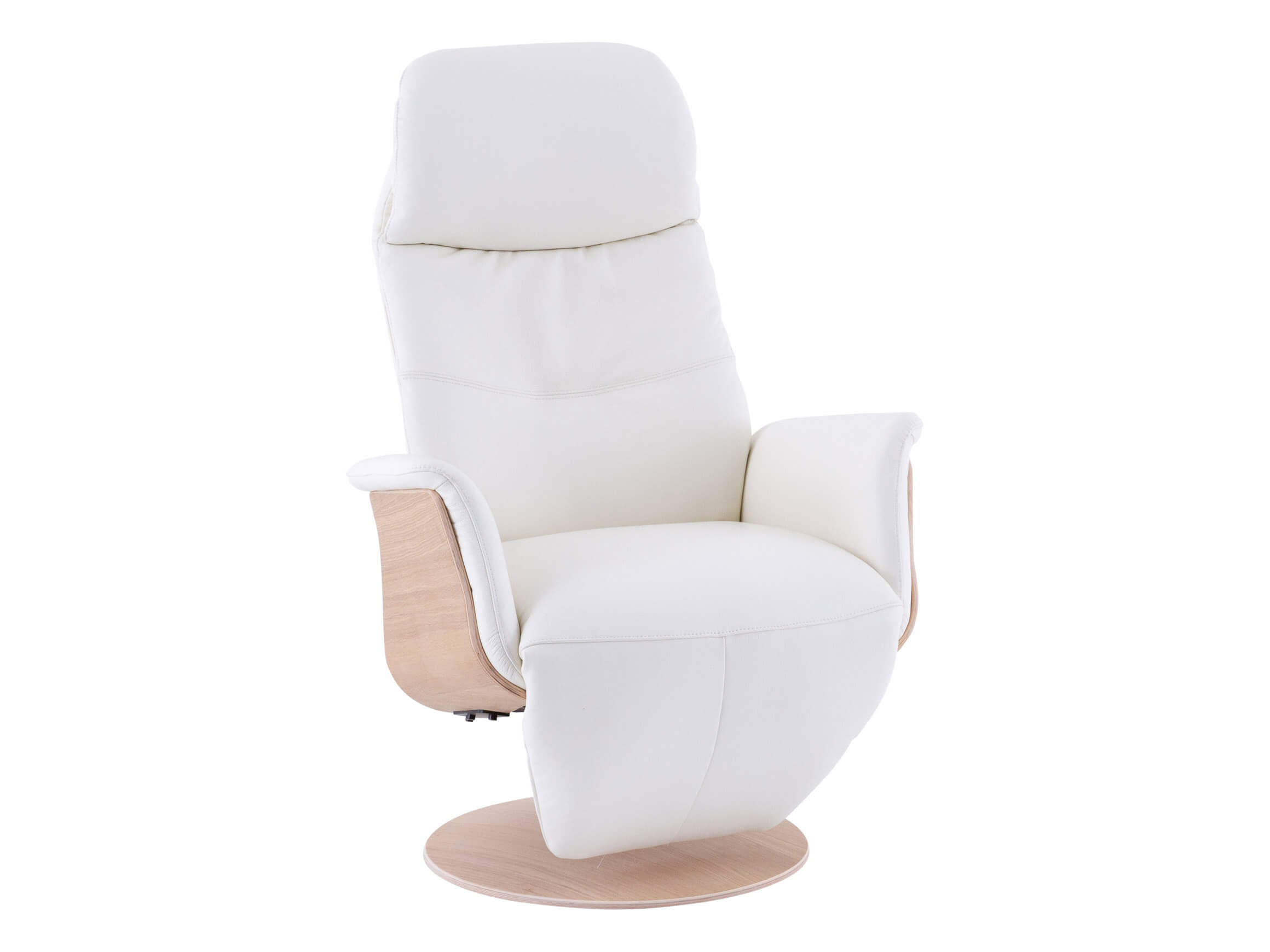 Relaxer Port Macquarie, cuir, jaune, pied en étoile noir,