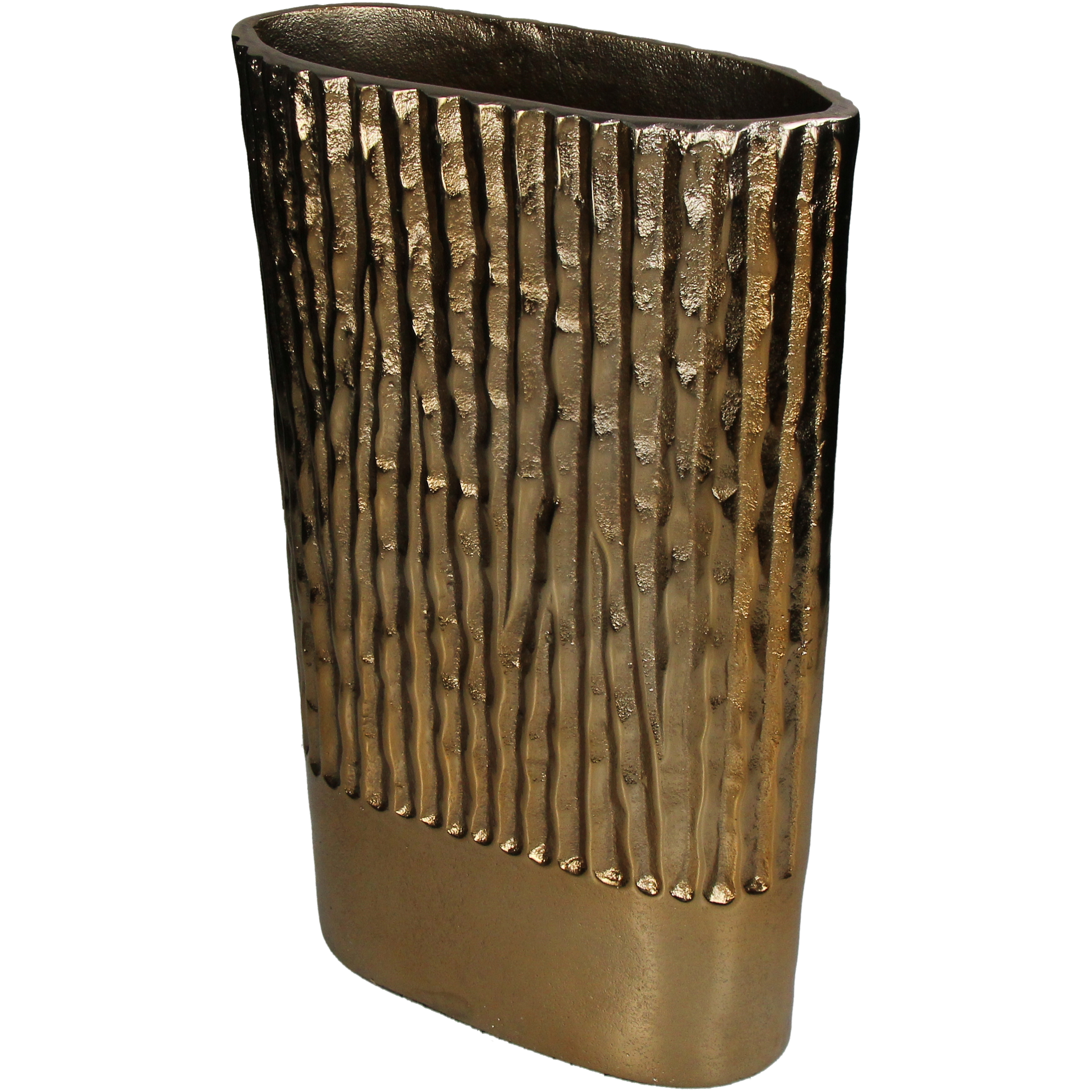 Vase Aluminium, Champagner H: 38 cm Kersten