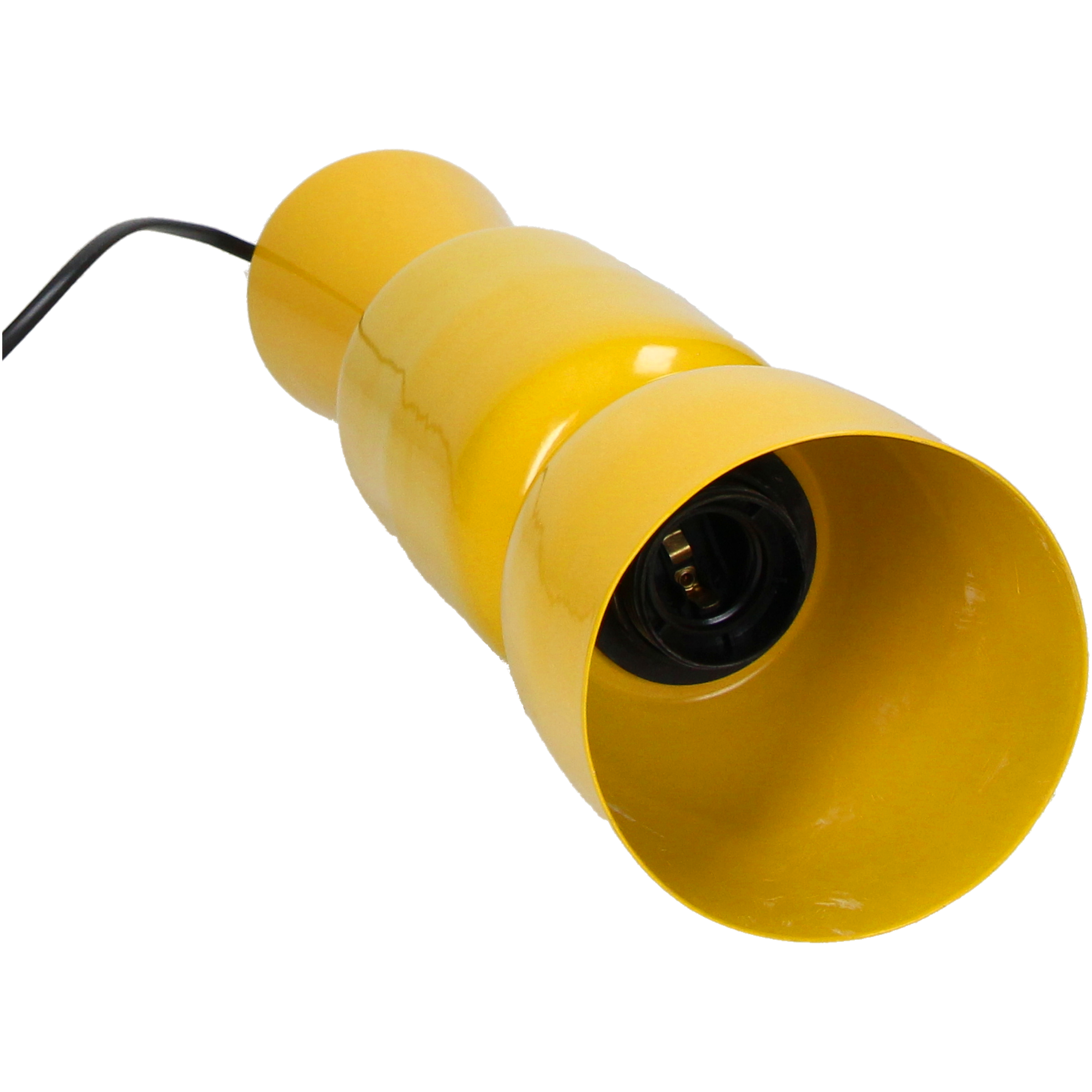 Hängelampe Metall, Gelb H: 36 cm Kersten