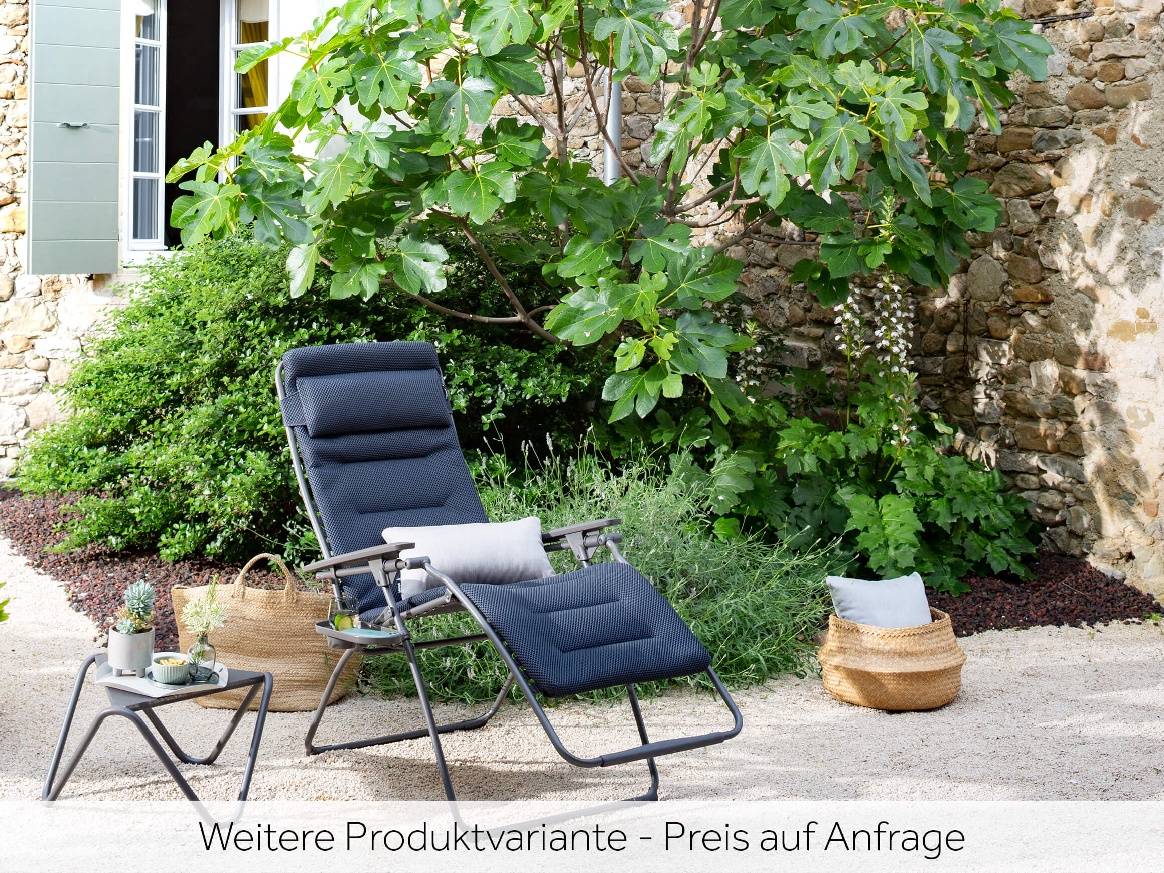 Relaxliege Futura xl Lafuma / Farbe: Silber