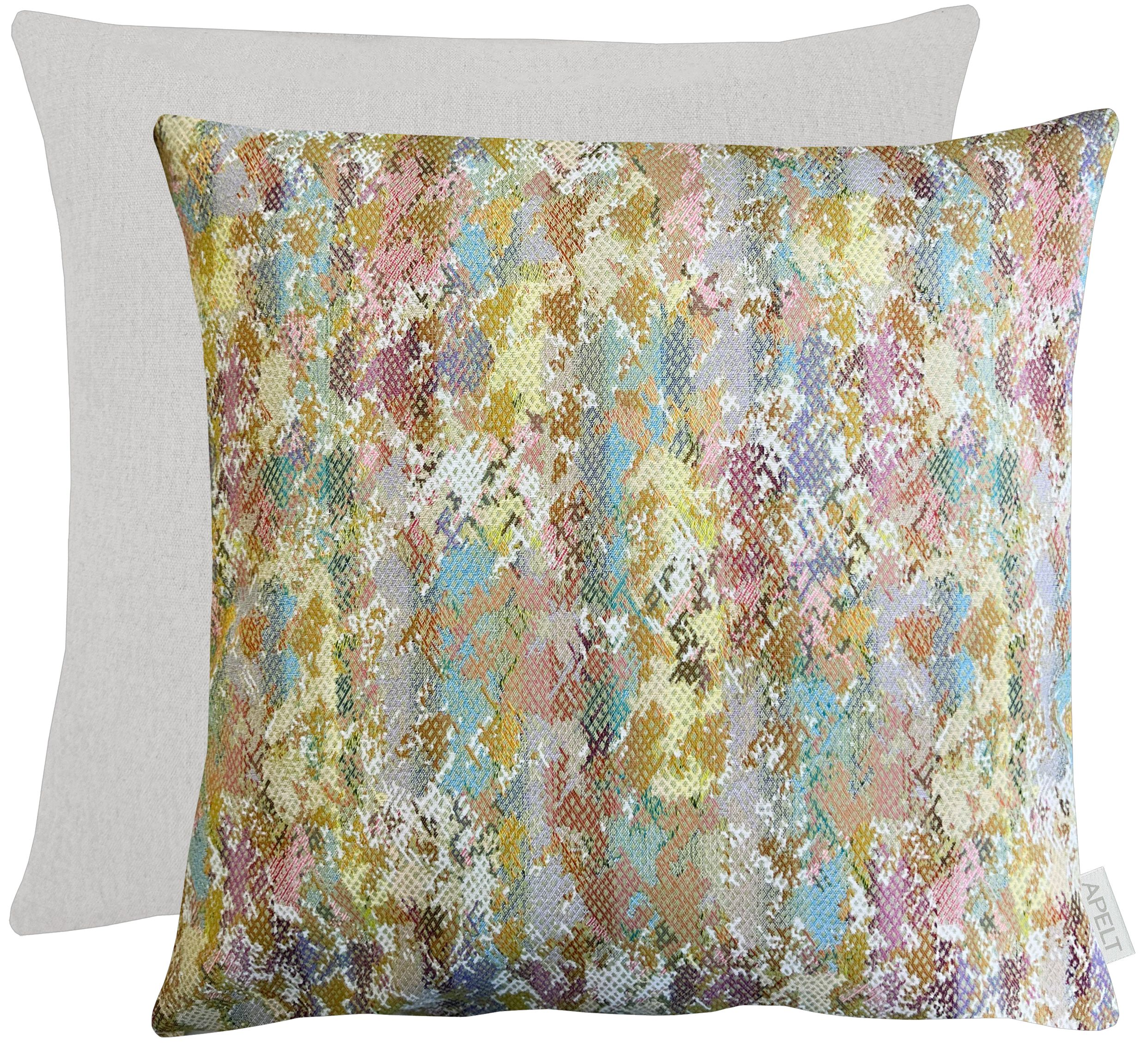 Kissenhülle Charme Gelb Natur 45x45 cm Apelt