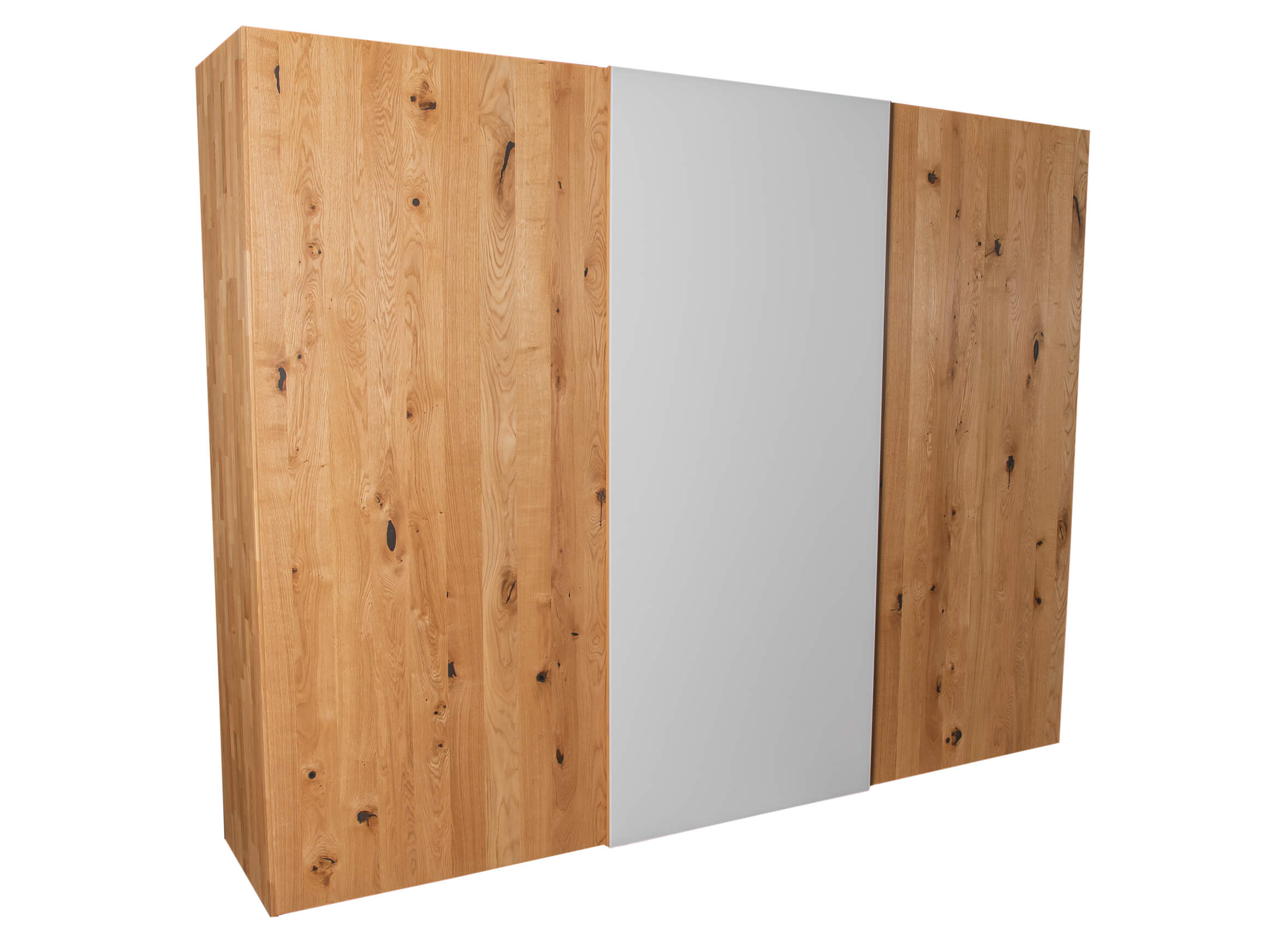 Schwebetürenschrank Soft Team 7 / Farbe: Holzfarbig Naturweiss