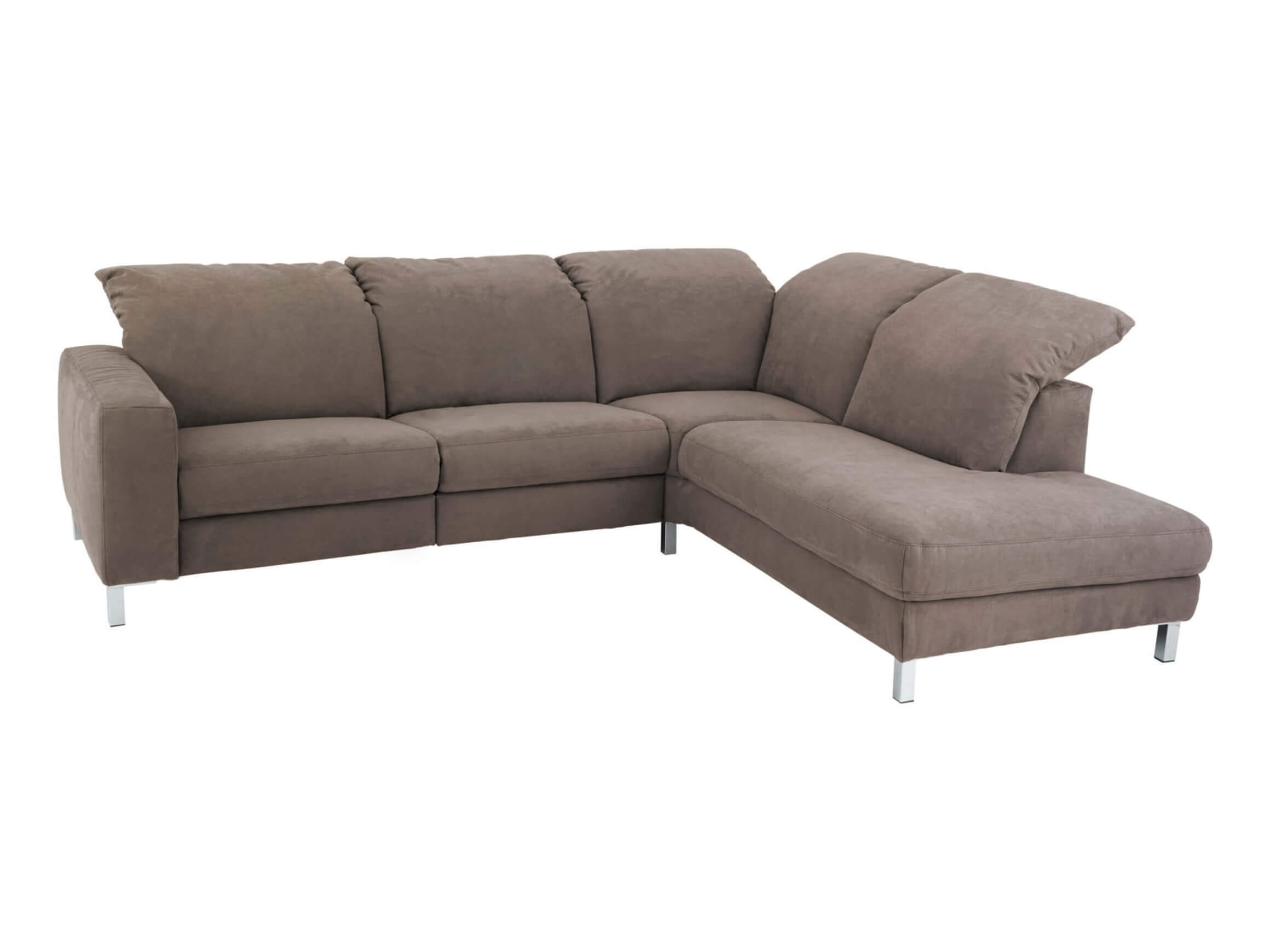 Ecksofa Hohoe Basic Candy / Farbe: Asphalt / Material: Leder Basic
