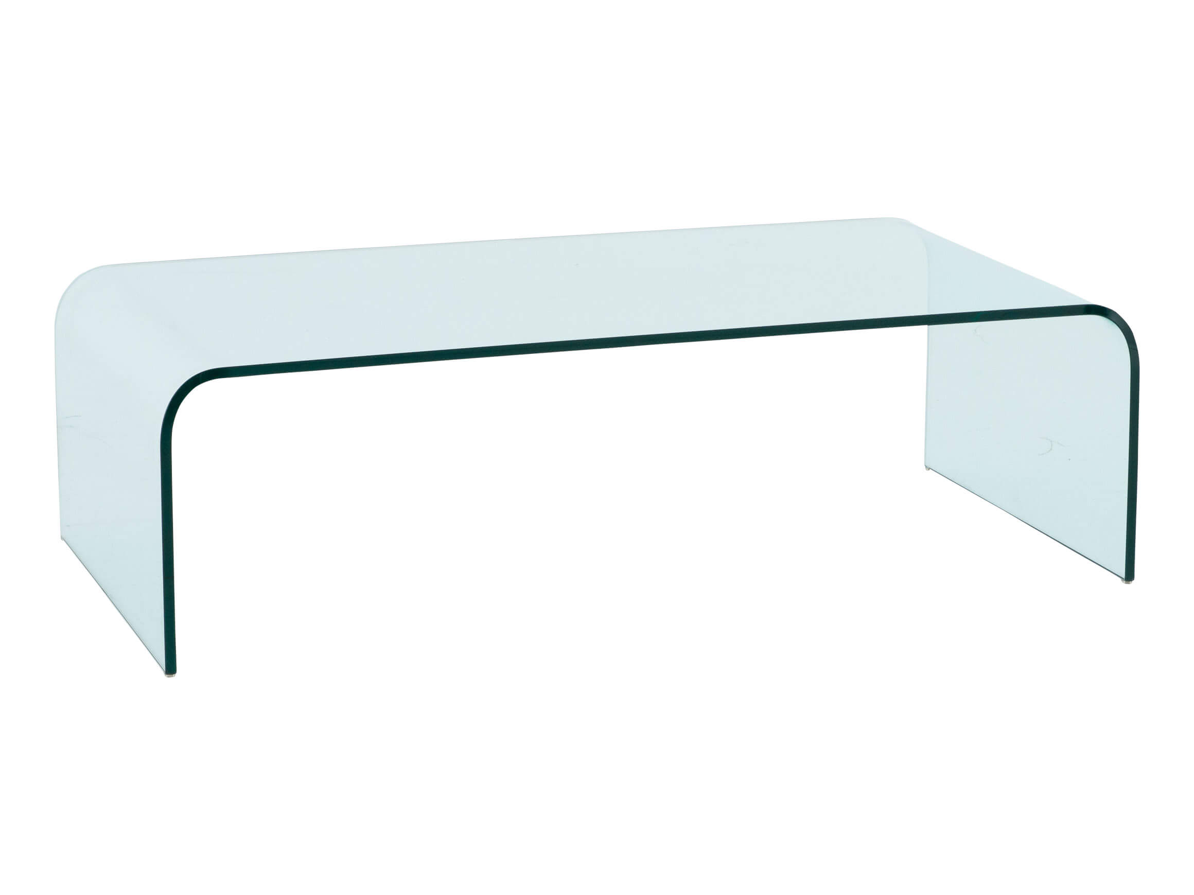 Ulysses coffee table, clear float glass, WxDxH: 130 x 70 x 38 cm