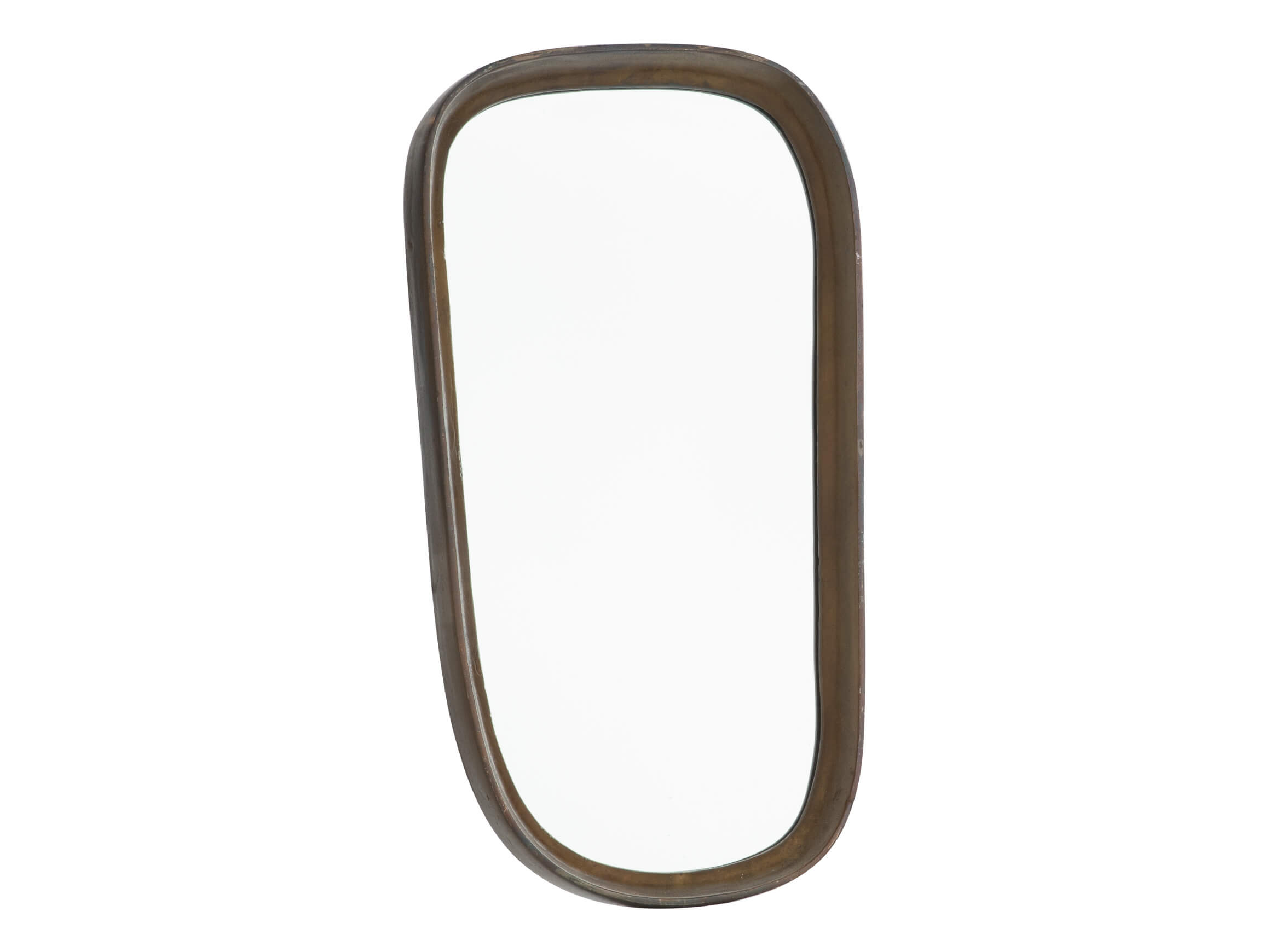 Wandspiegel Brass, Umfassung Bronze mit Alurahmen, B/t/h 69x5x70 cm