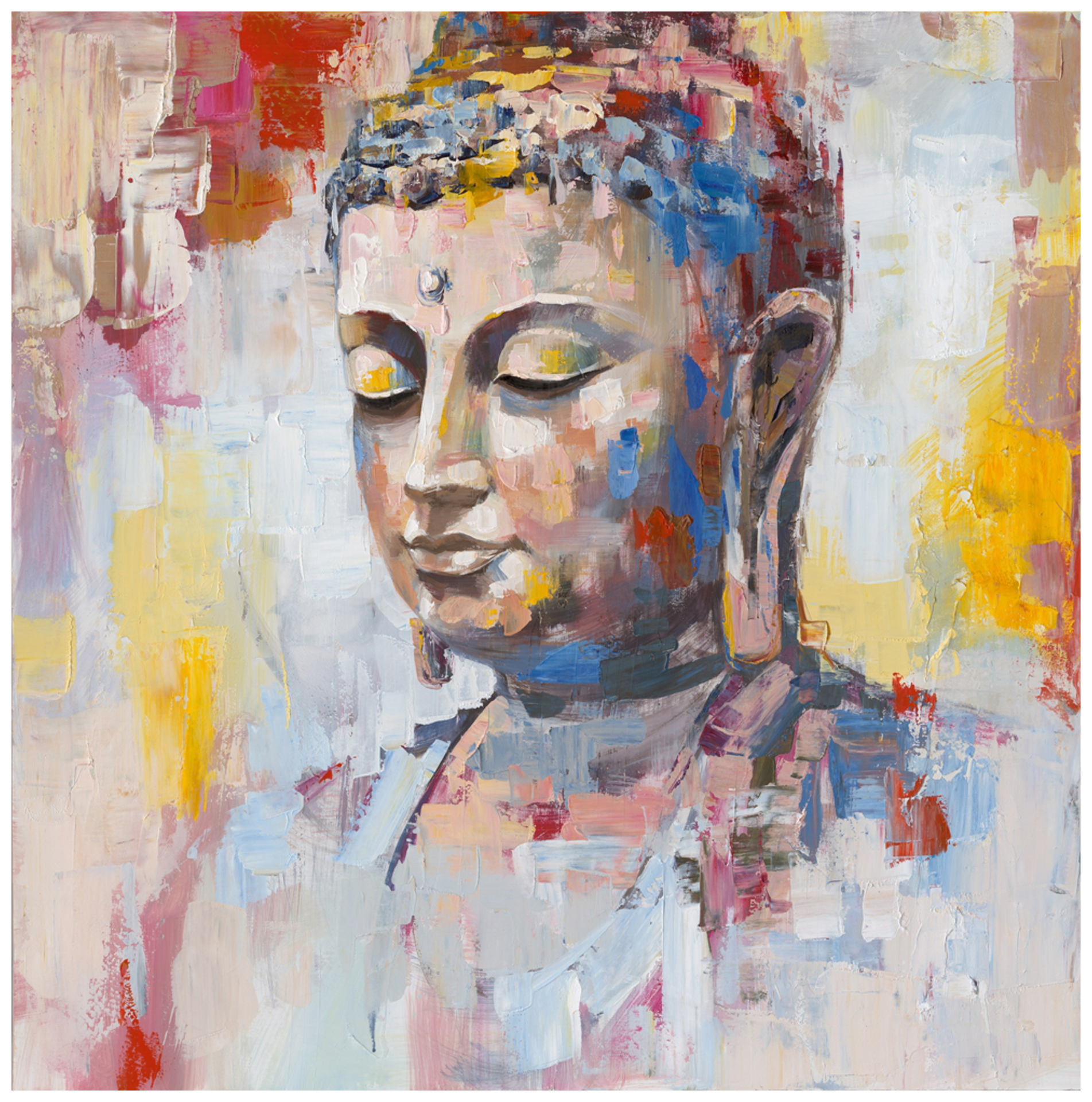 Bild Farbreflektion Buddha image LAND / Farbe: Mehrfarbig