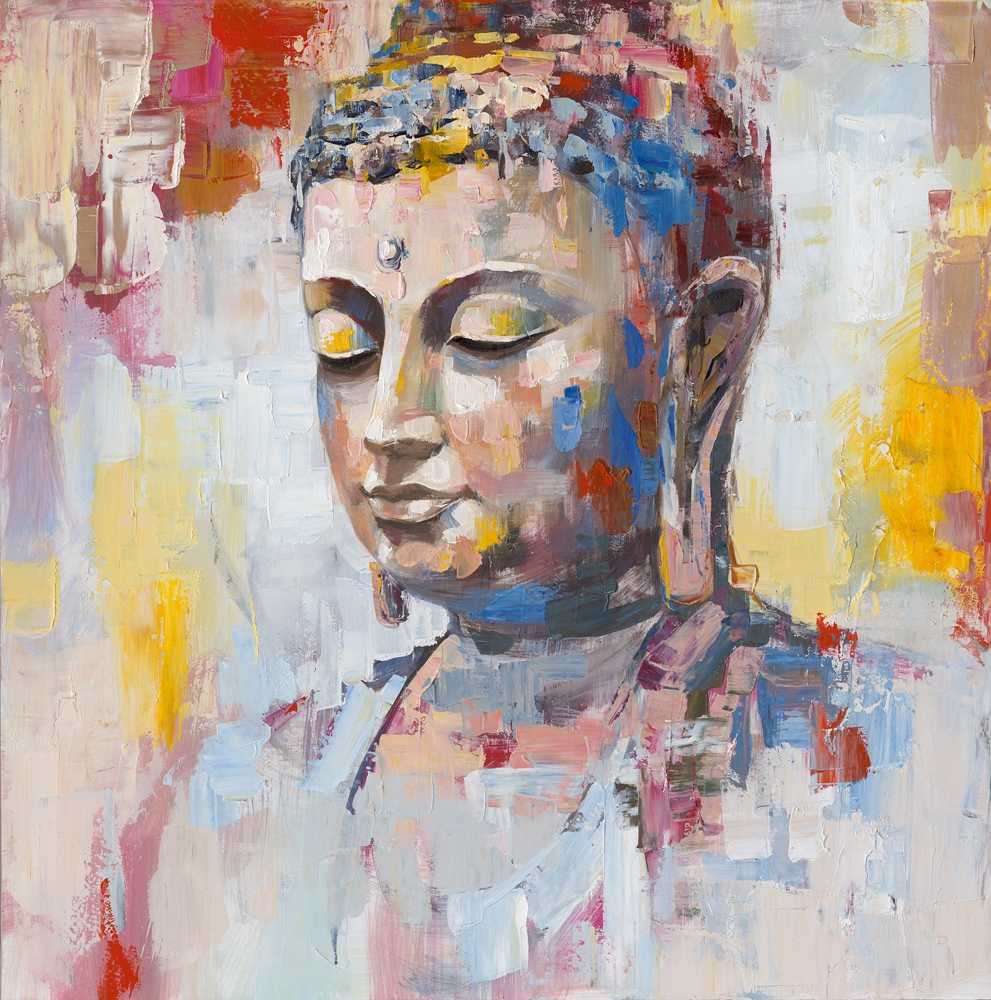 Bild Farbreflektion Buddha image LAND / Farbe: Mehrfarbig