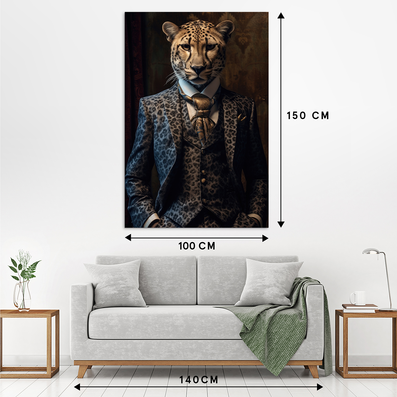 Canvas-Stylish Cheetah-image LAND