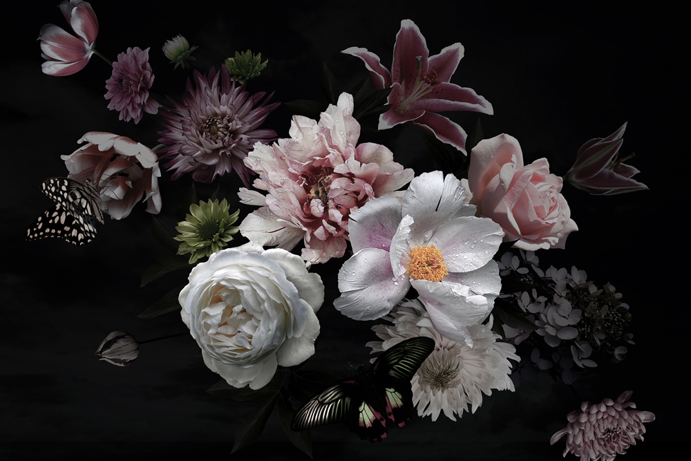 Alubild-Hübsches Blütenbouquet ii-image LAND