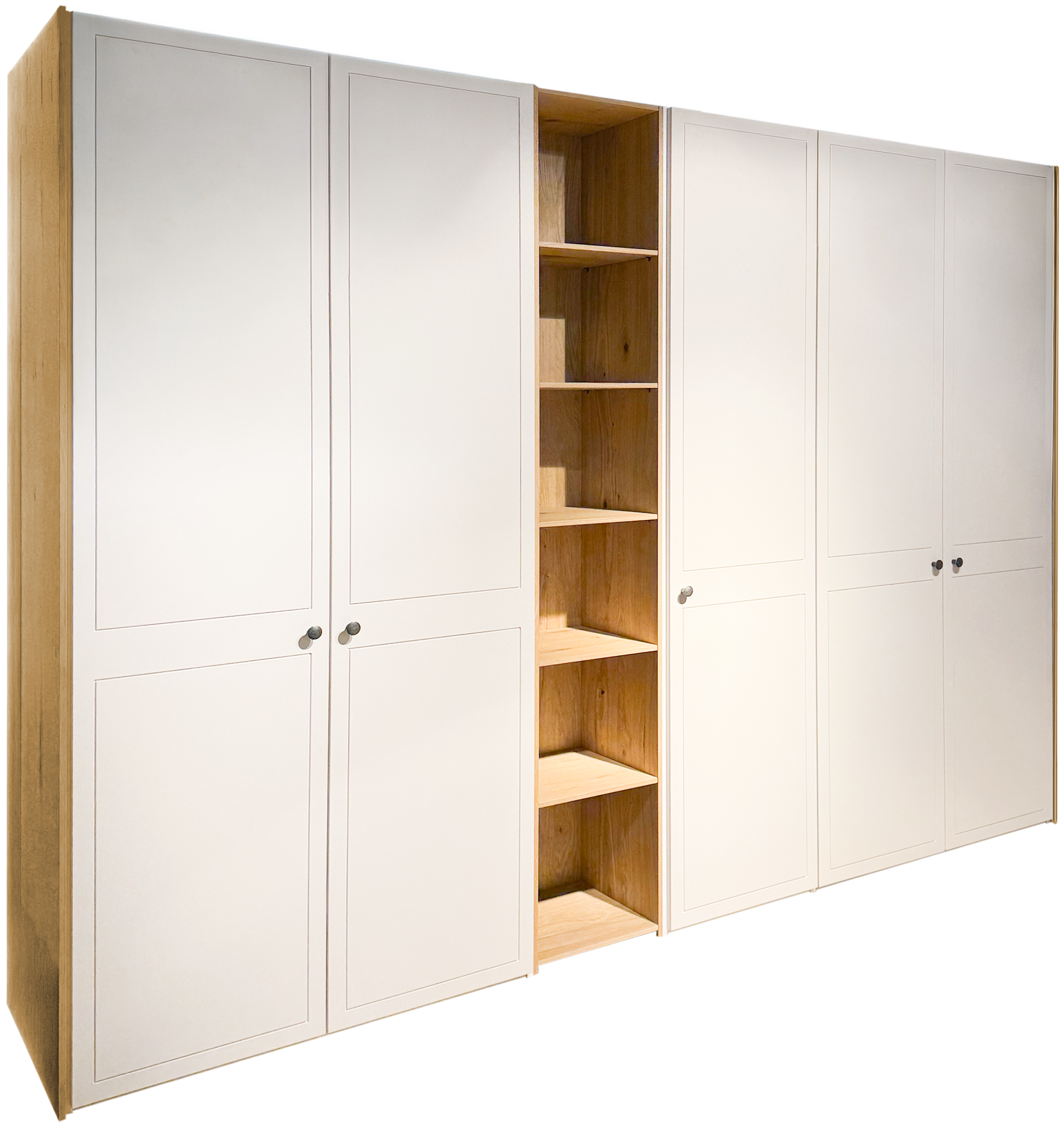 Longline Jutzler hinged-door wardrobe / Colour: White