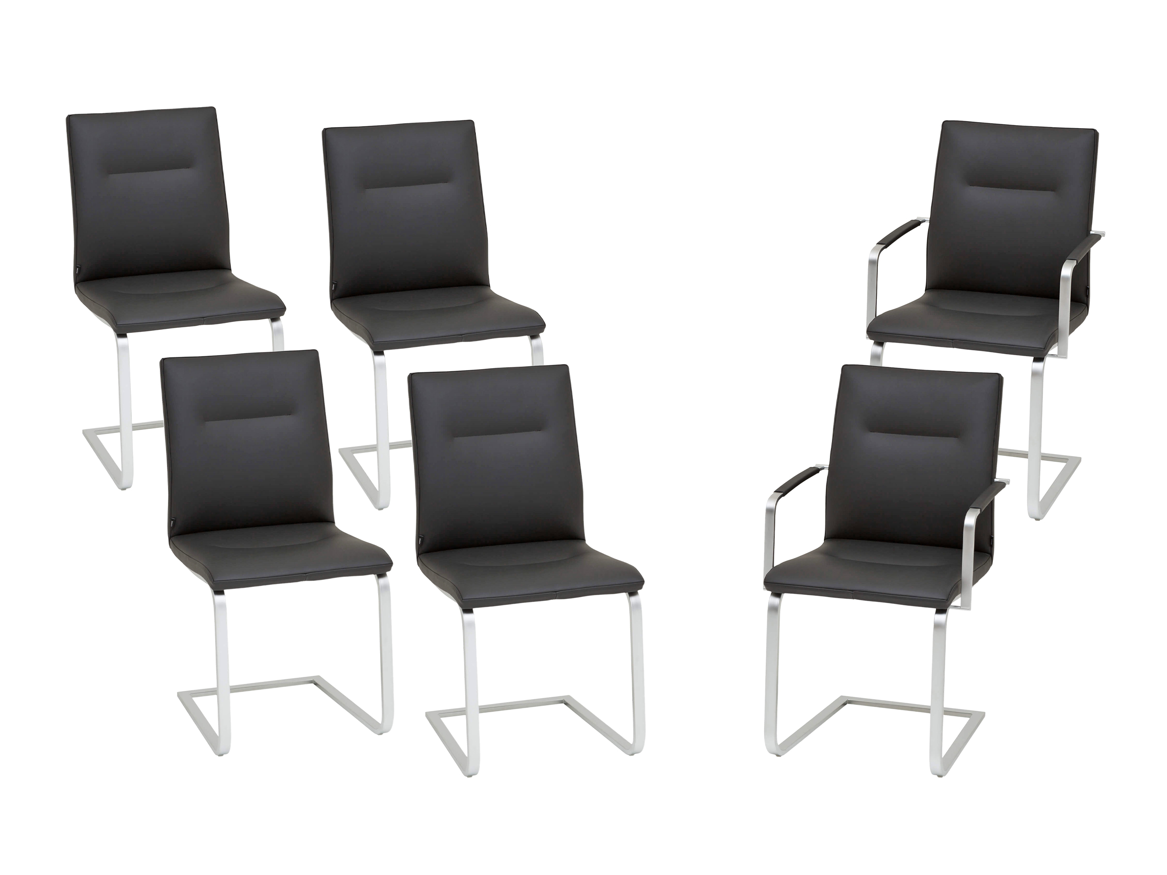 Seetal Stuhl Mona - Set 4+2 Stk. Schwarz | Schubiger Möbel