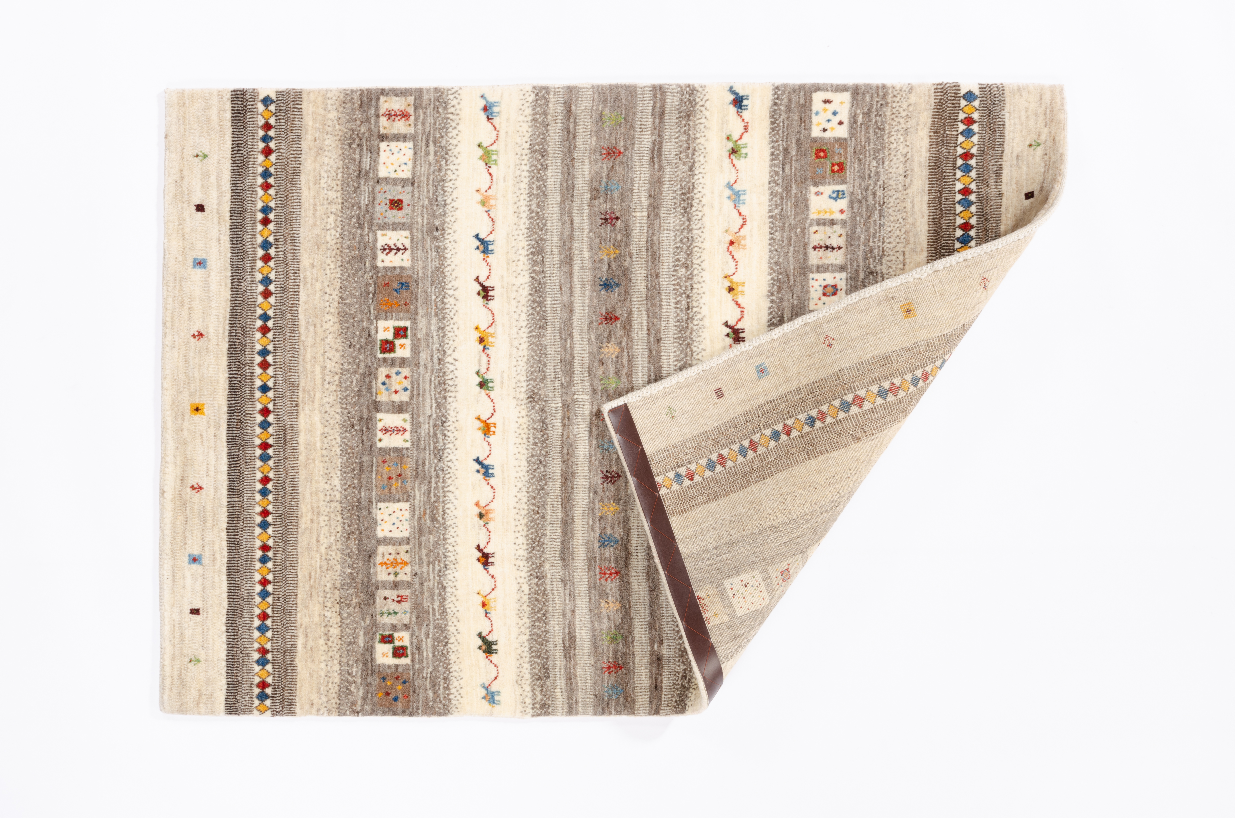 Nomadenteppich Lori Fein Negra/ Farbe: Rot / Masse (BxT) :105x150 cm