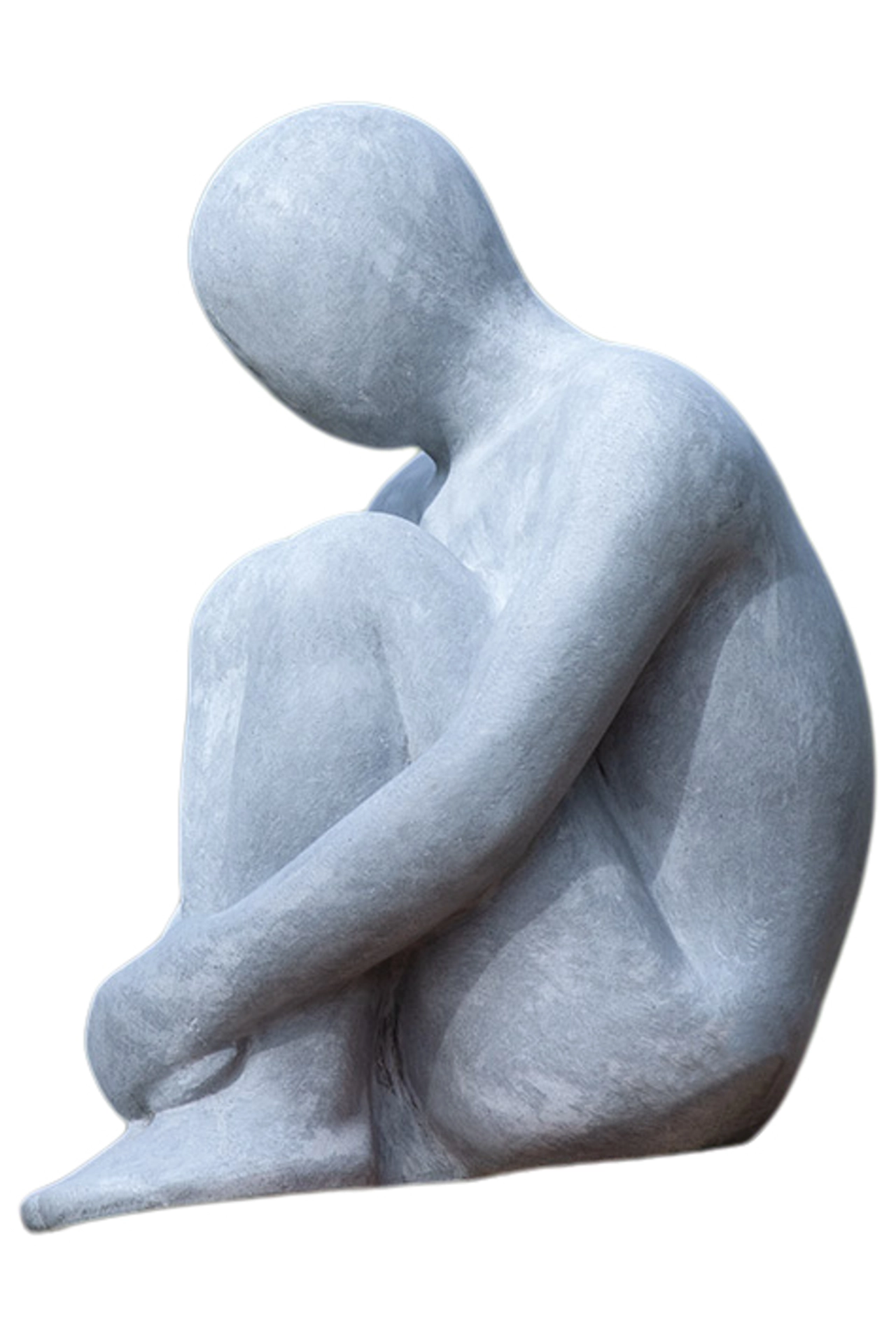 Skulptur Shy H: 73 cm Gilde / Farbe: Grau