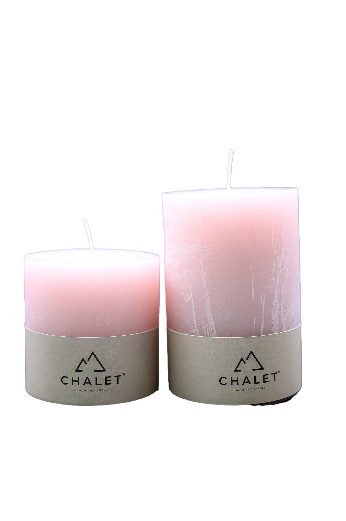 Stumpenkerze Puder 10x15cm Decofinder