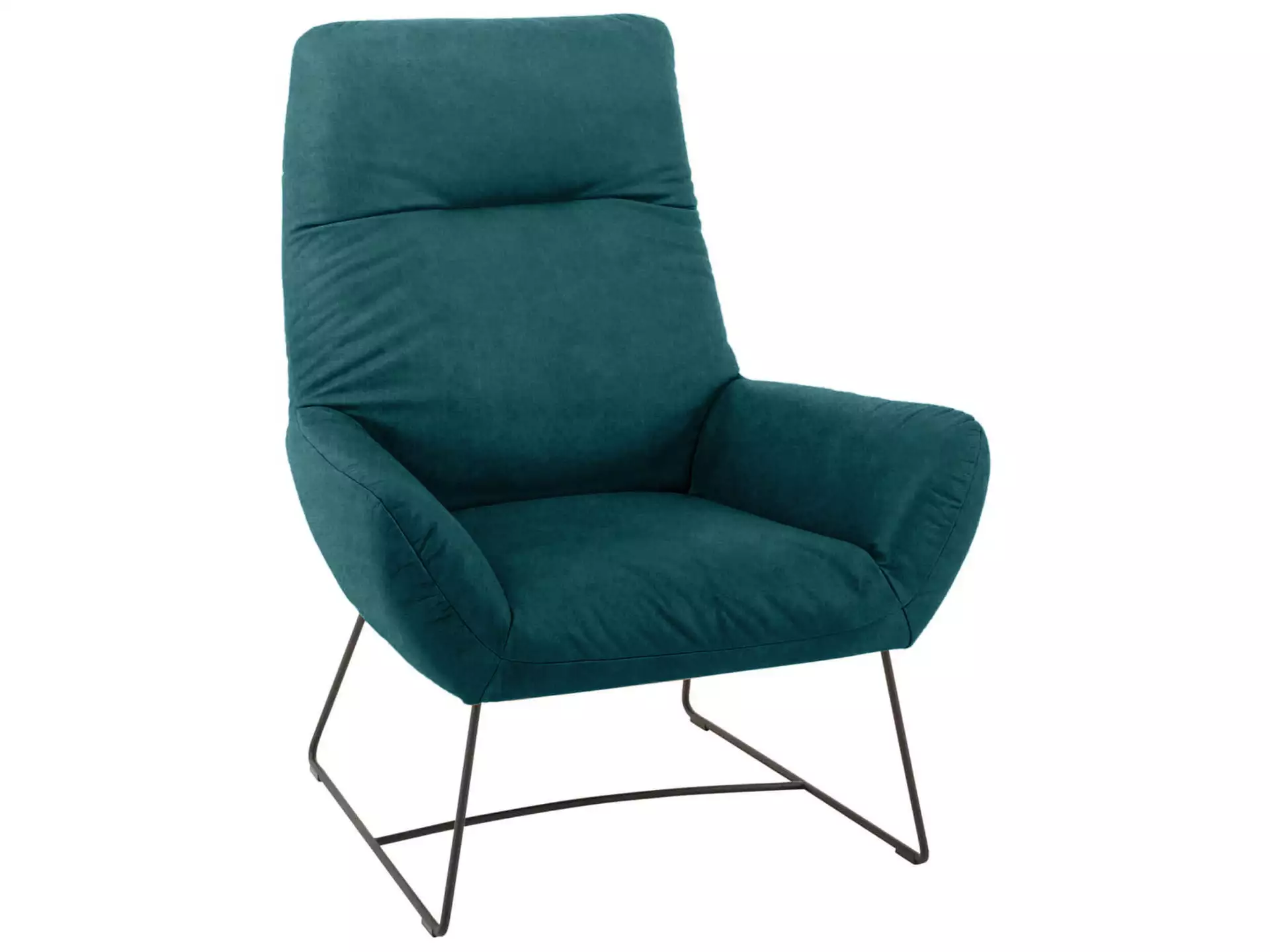 Sessel Berlin Basic Candy / Farbe: Petrol / Material: Stoff Basic