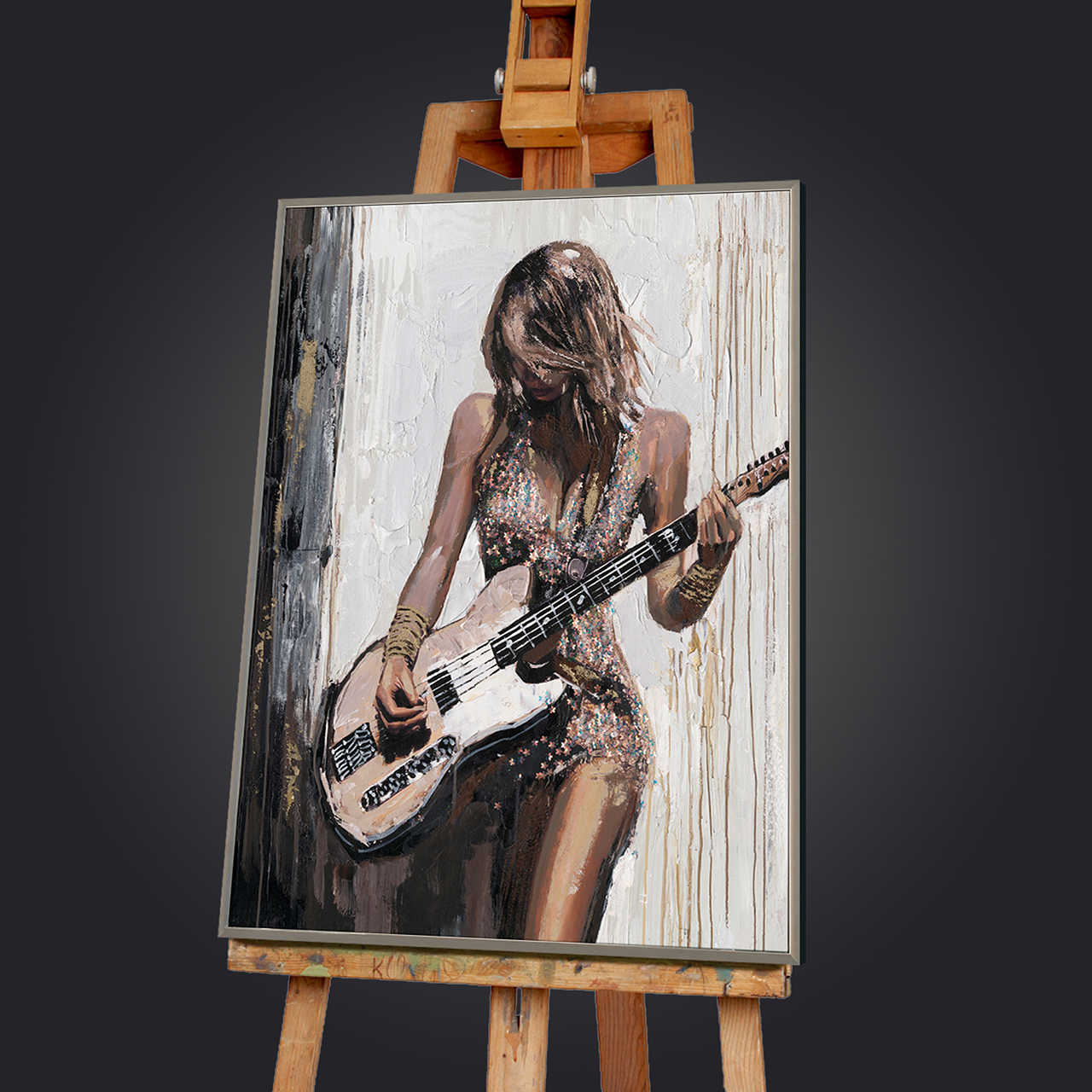 Gemälde-Guitar Girl-image LAND