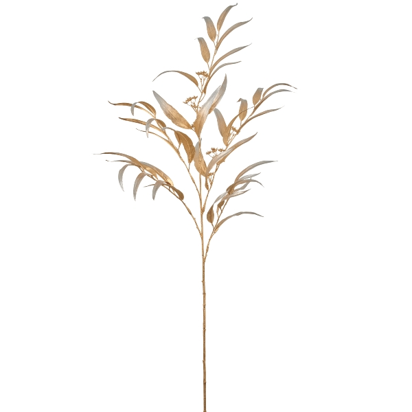 Kunstblumen Eukalyptuszweig, Champagner Gasper