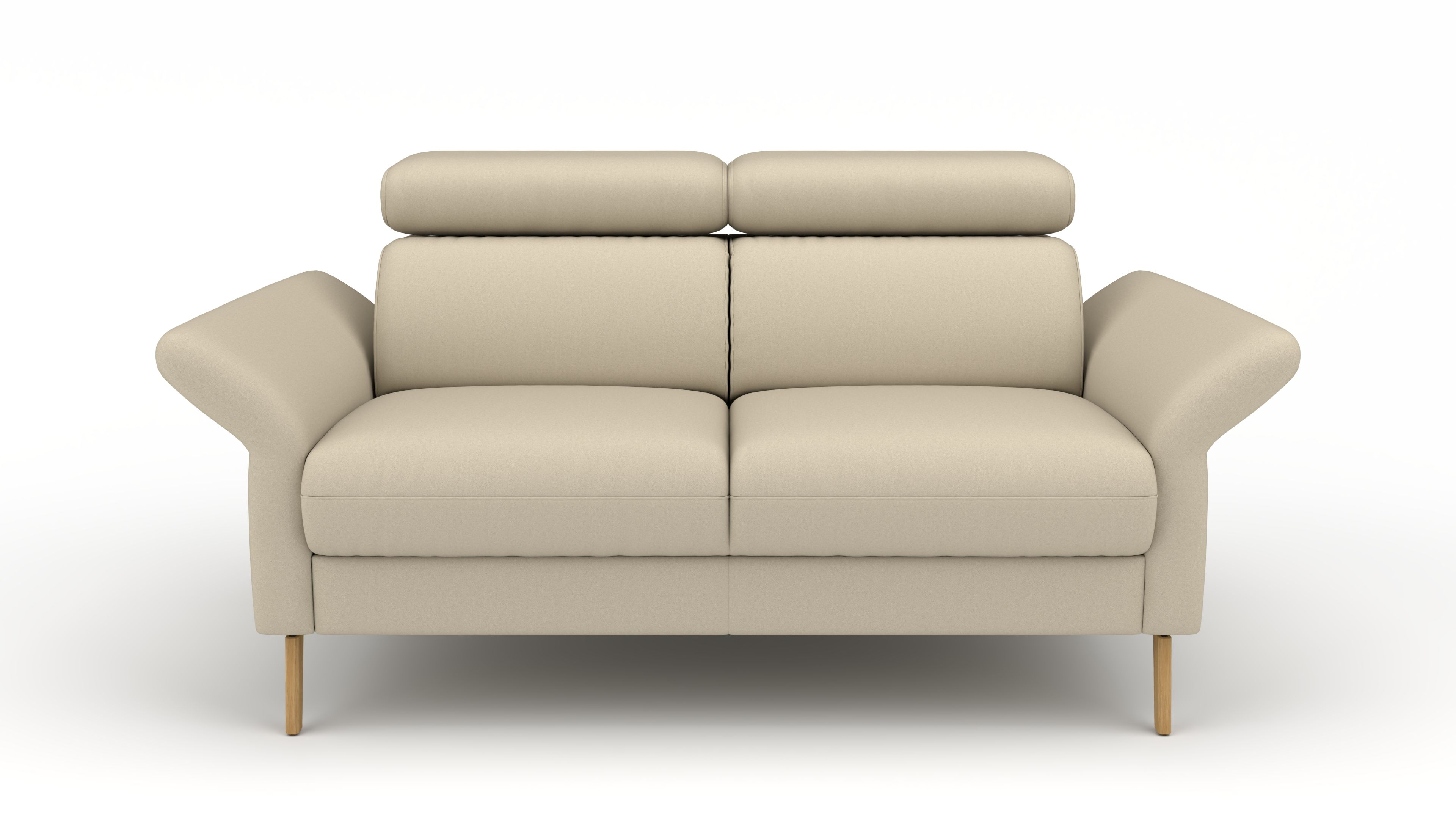 Sofa Mars - 2-Sitzer UrbanDesign / Farbe: Beige / Bezugsmaterial: Stoff