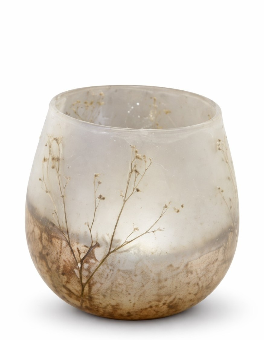 Windlicht Shineleaf Glas H: 22 cm Decofinder