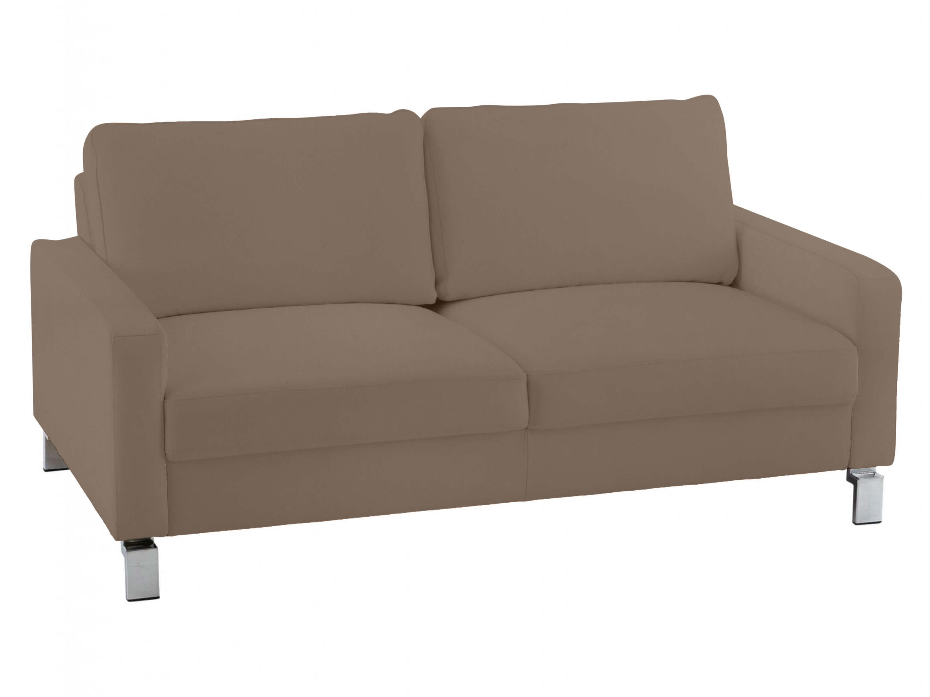 Sofa Interims Basic B: 164 cm Candy / Farbe: Elephant / Material: Leder Basic