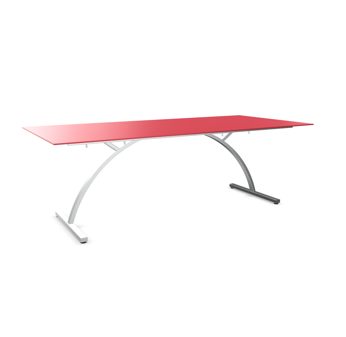 Gartentisch Bernadino von Schaffner / Farbe: Ahornrot / Grösse: 220 x 100 cm