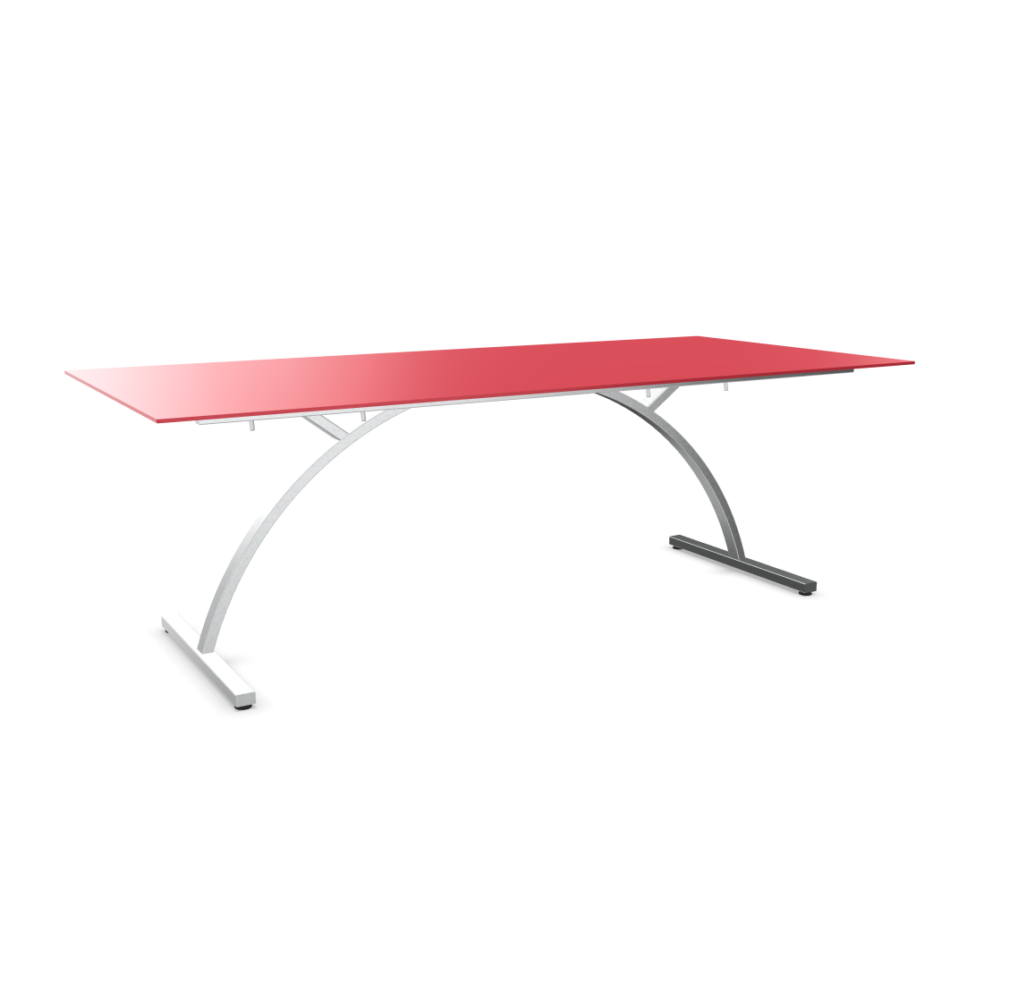 Gartentisch Bernadino von Schaffner / Farbe: Ahornrot / Grösse: 220 x 100 cm