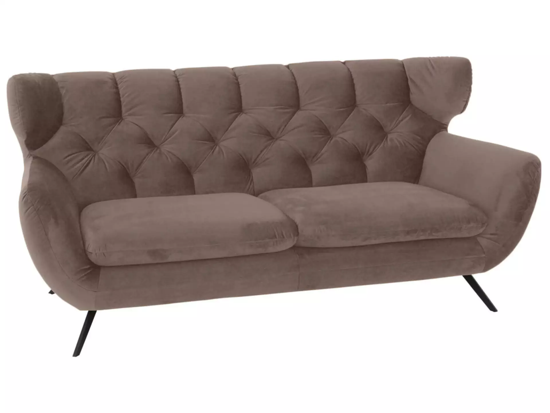 Sofa Sante fe Basic B: 200 cm Candy / Farbe: Elephant / Material: Leder Basic