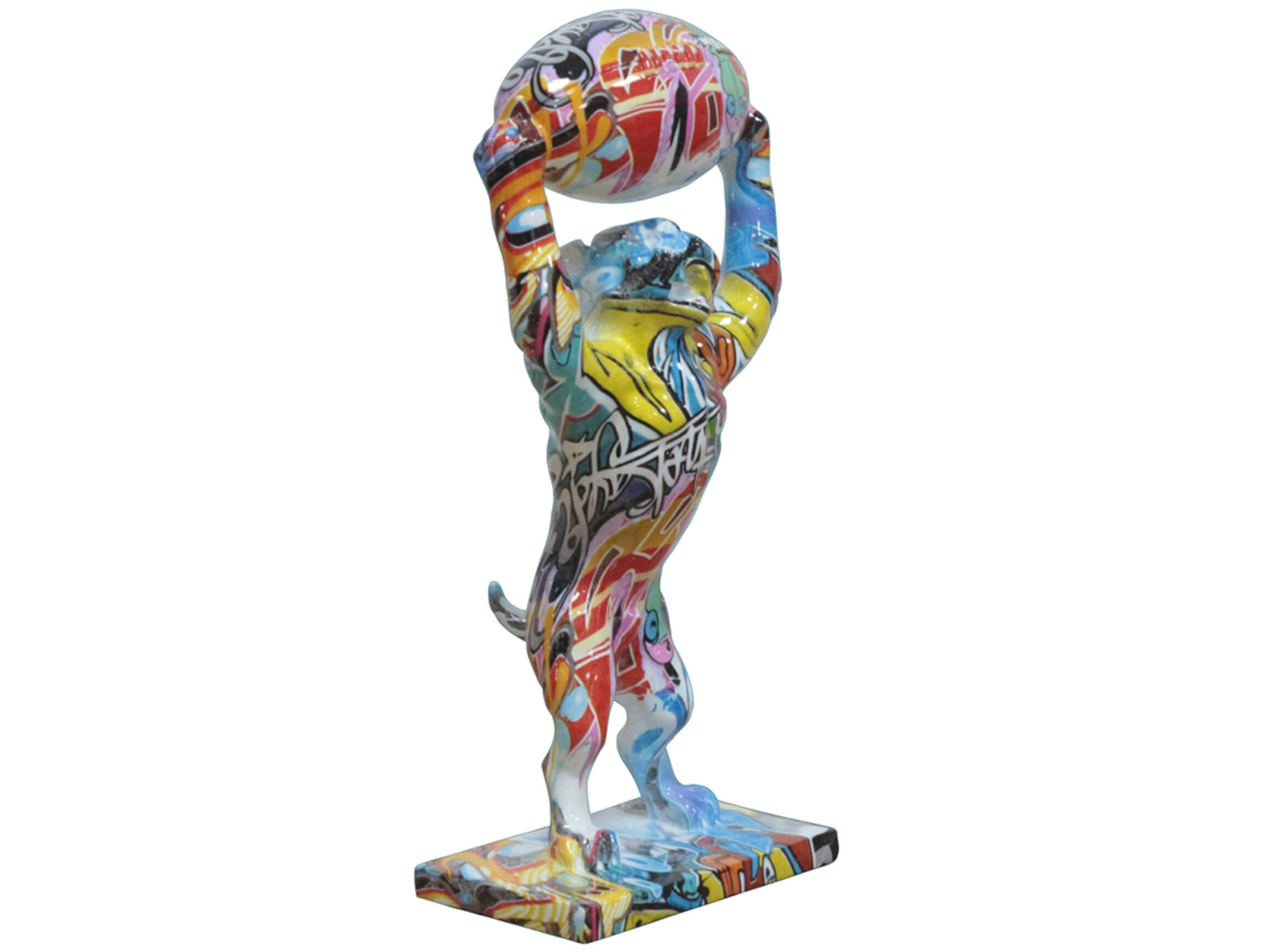 Skulptur Power Tiger image LAND / Grösse: 15 x 32 cm